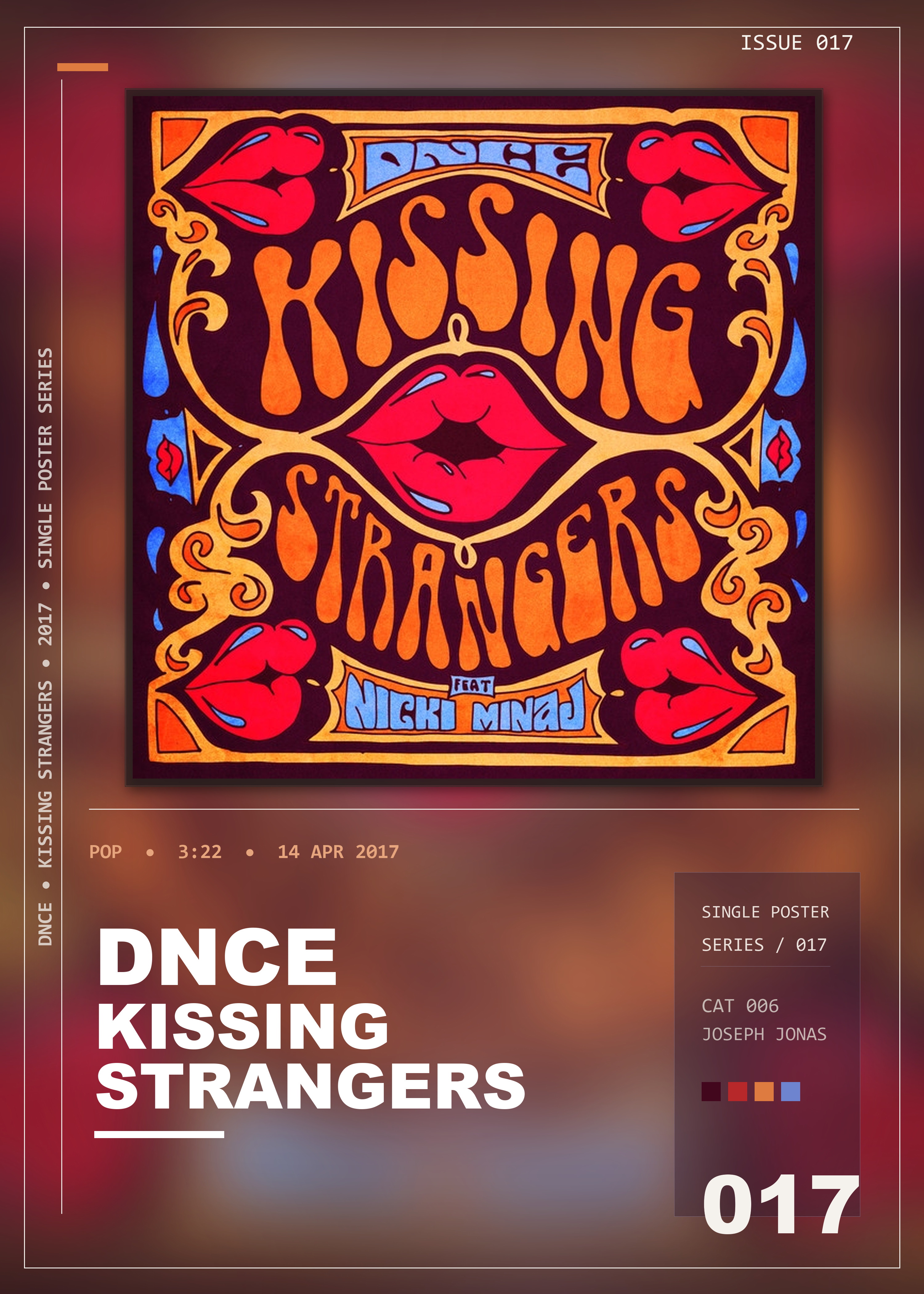 Music poster: DNCE - Kissing Strangers