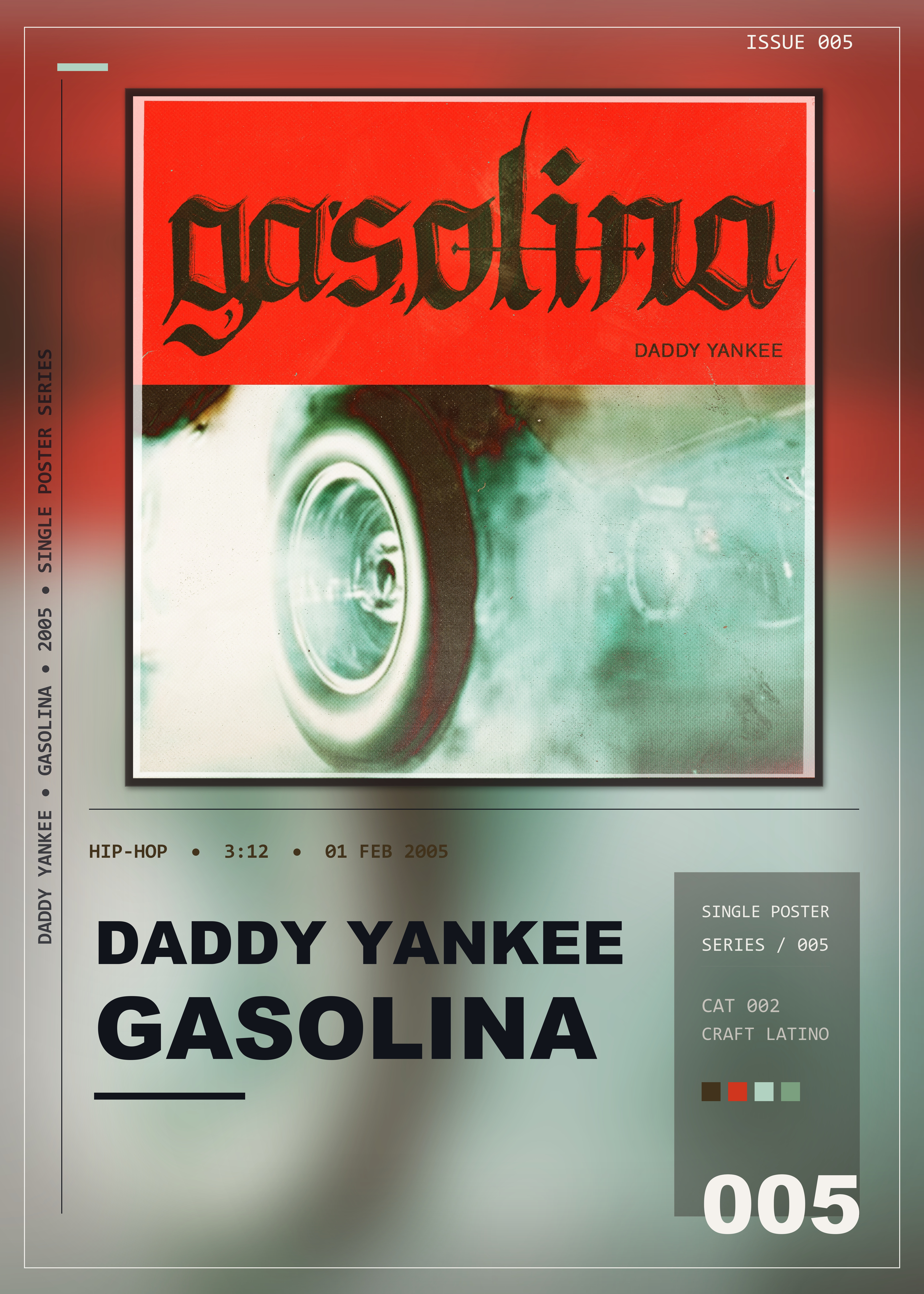 Music poster: Daddy Yankee - Gasolina