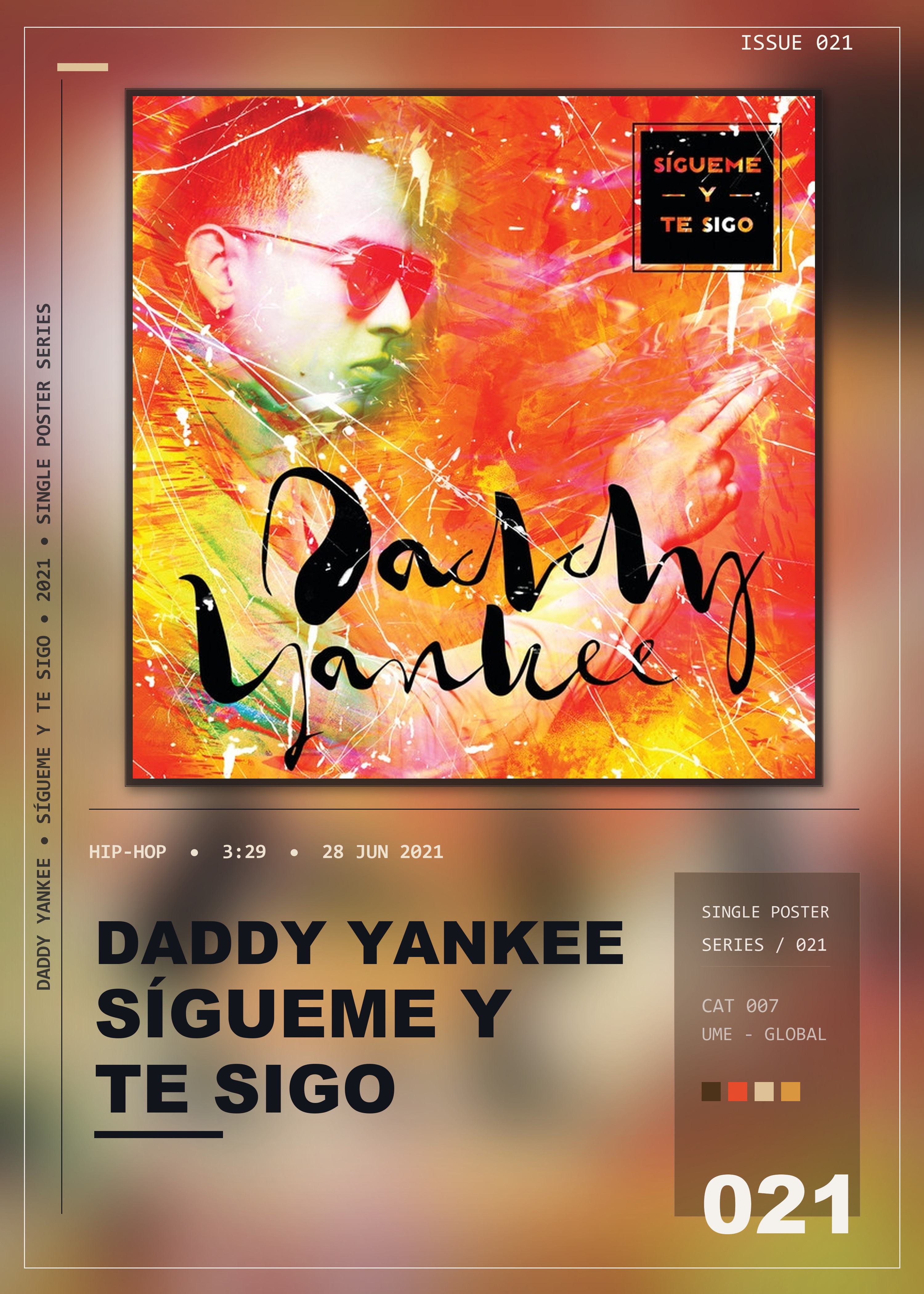 Music poster: Daddy Yankee - Sígueme Y Te Sigo