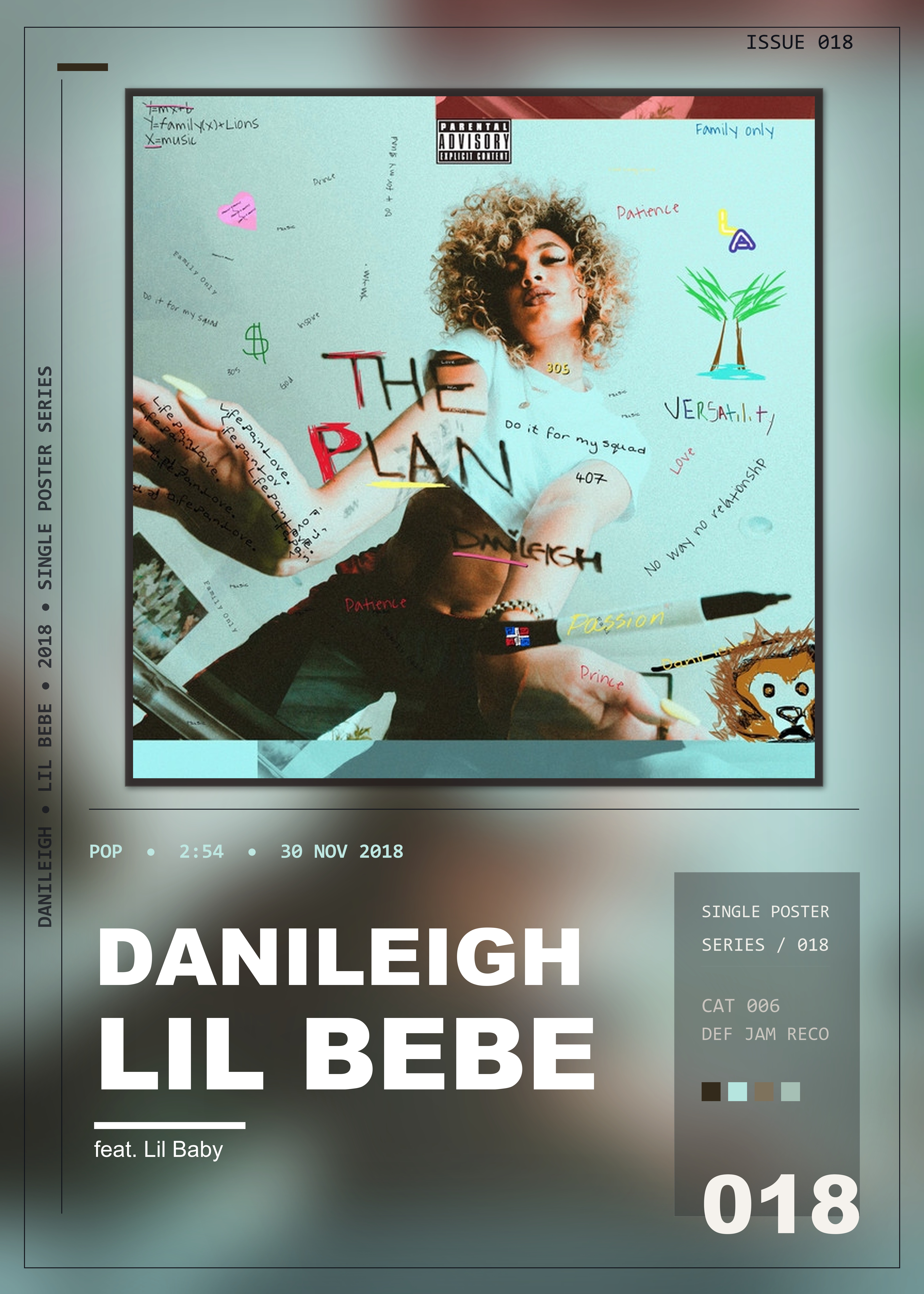 Music poster: DaniLeigh - Lil Bebe feat Lil Baby - Remix