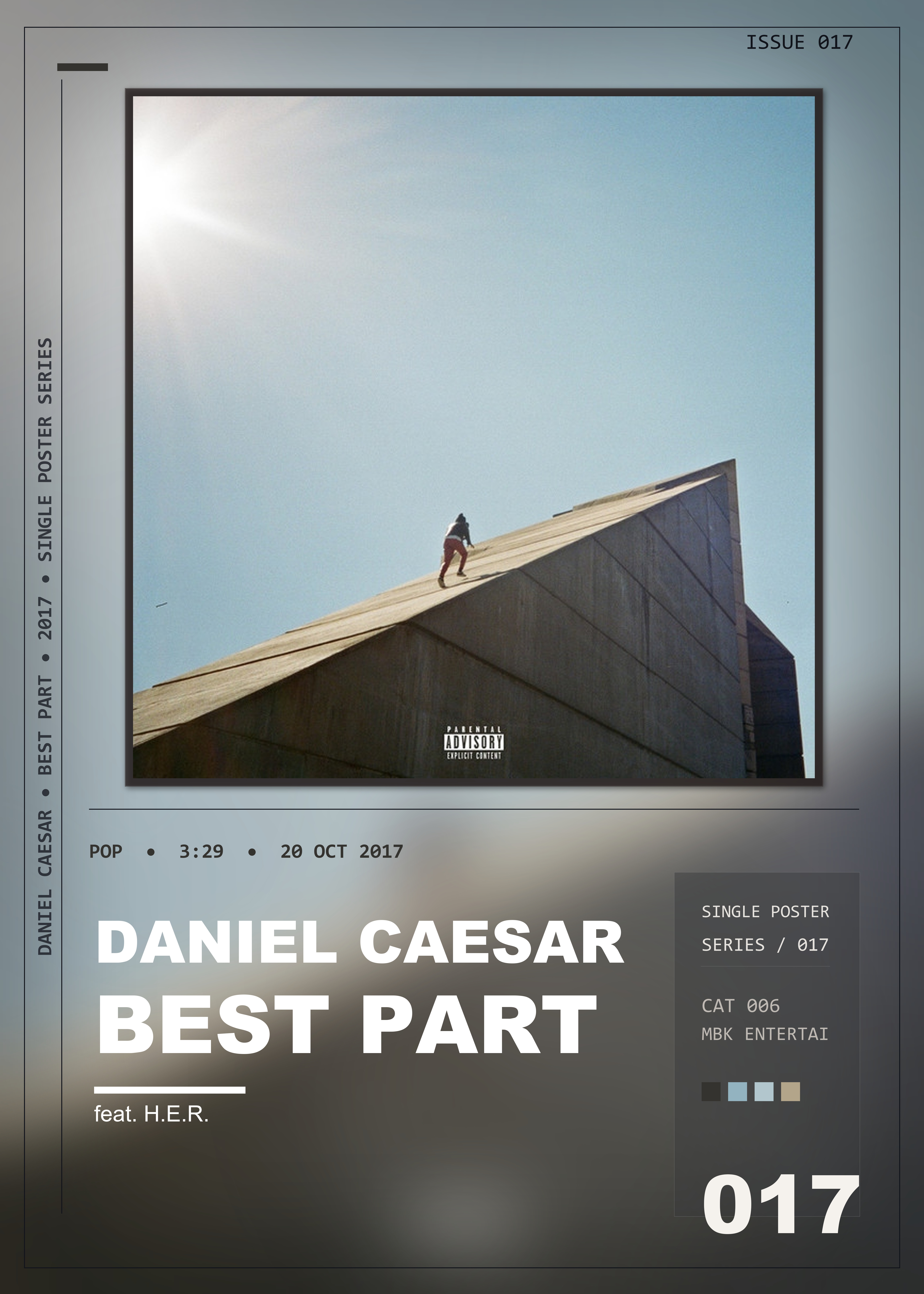 Music poster: Daniel Caesar - Best Part feat HER
