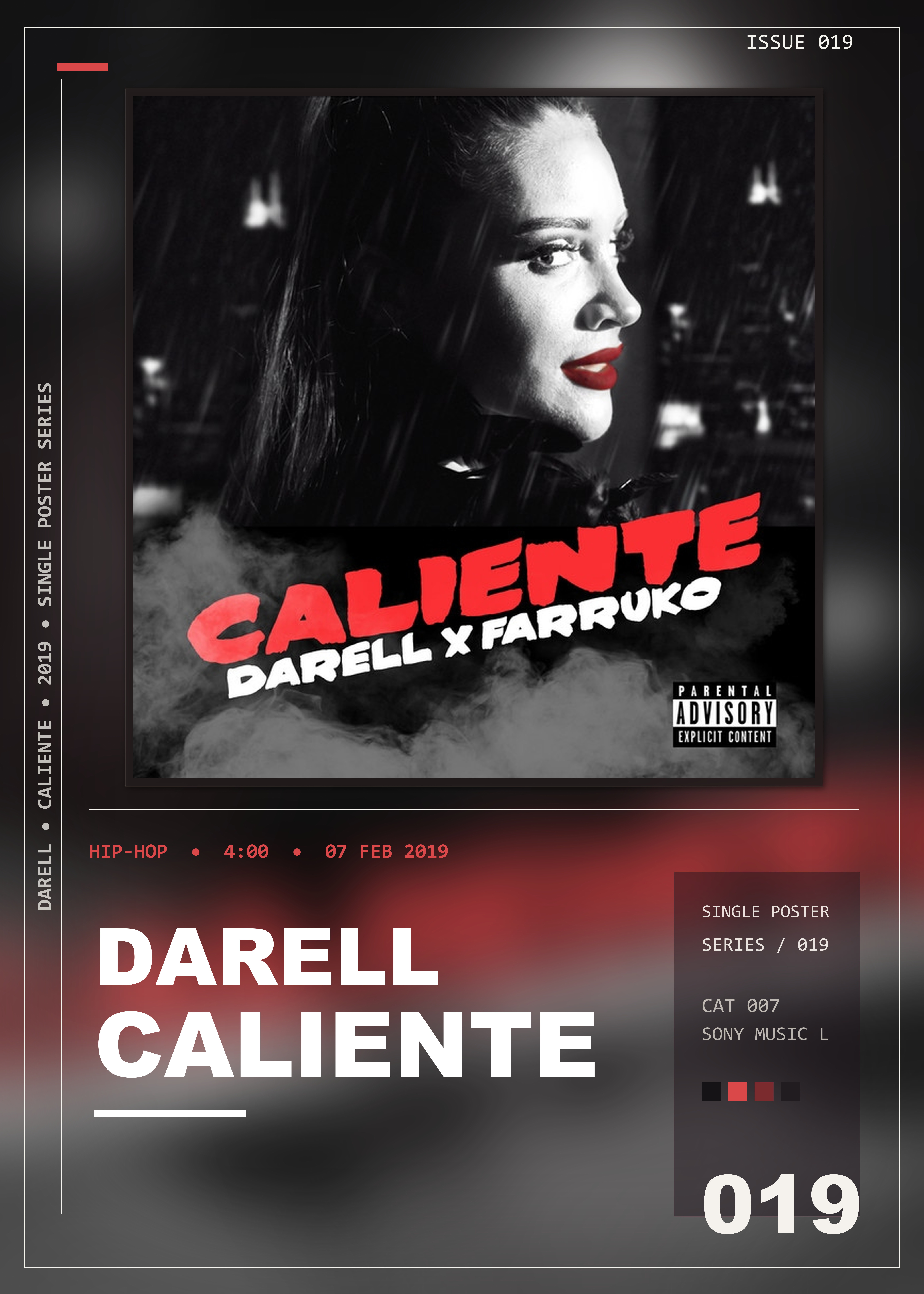 Music poster: Darell - Caliente