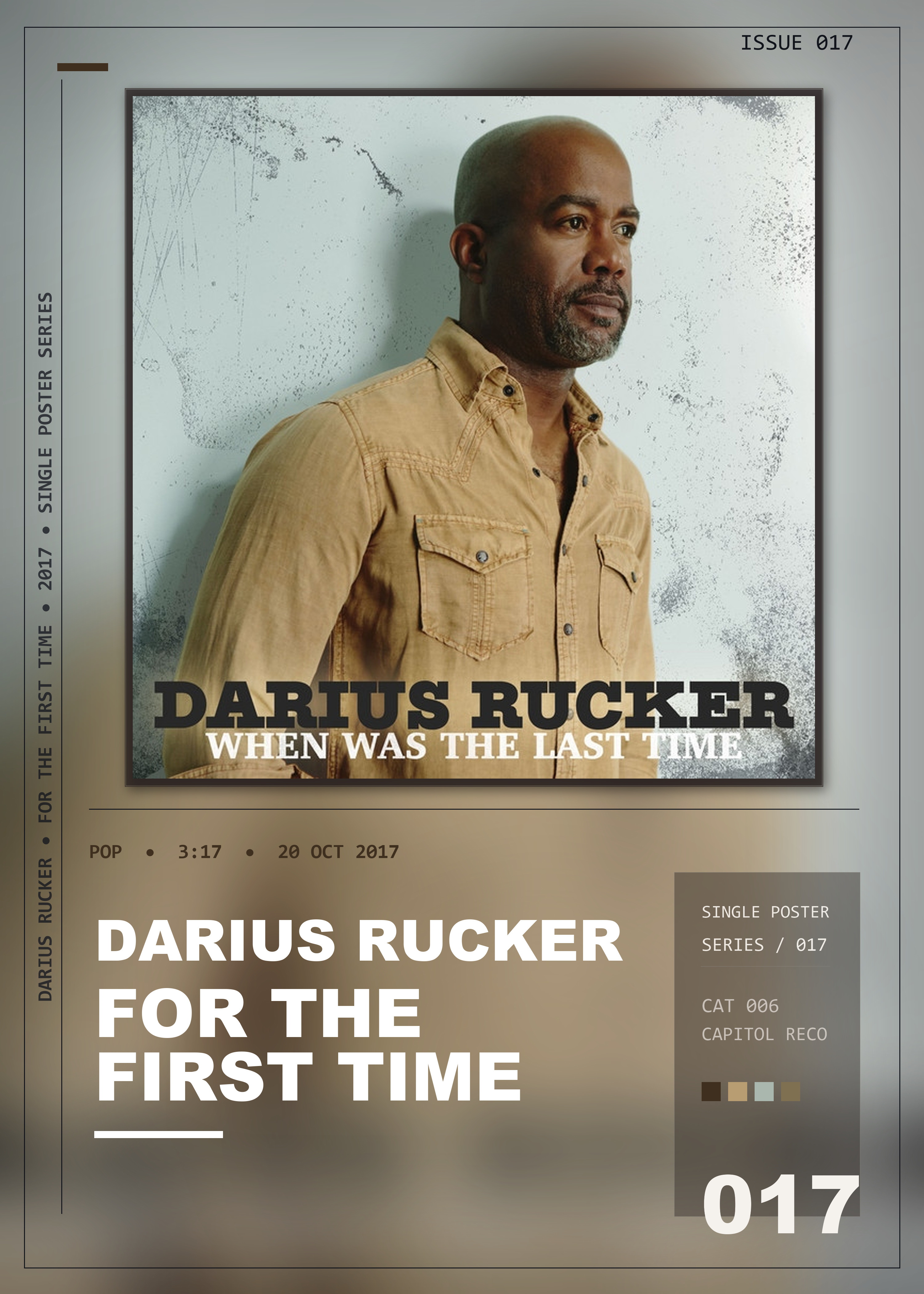 Music poster: Darius Rucker - For The First Time