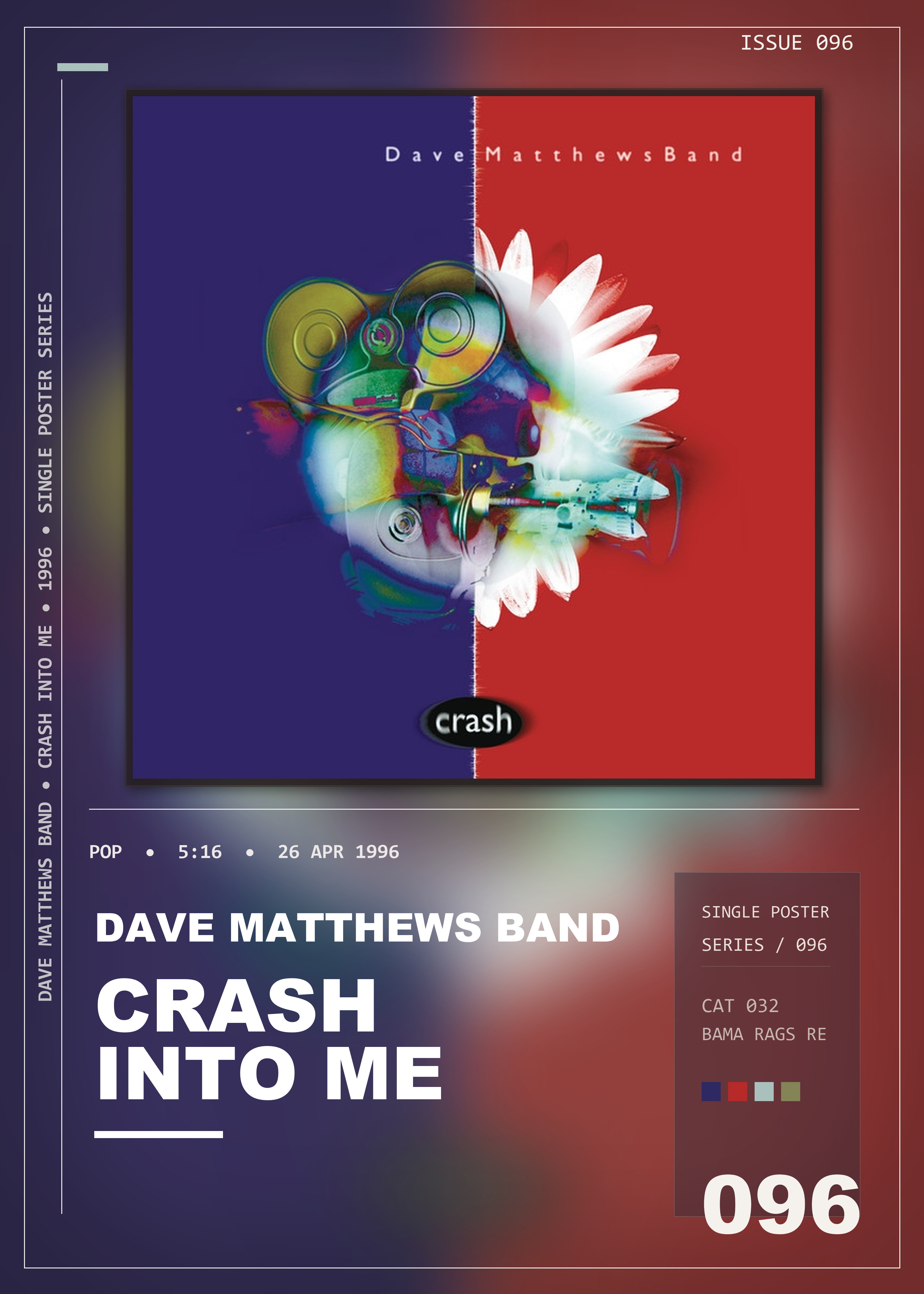 Music poster: Dave Matthews Band - Crash into Me