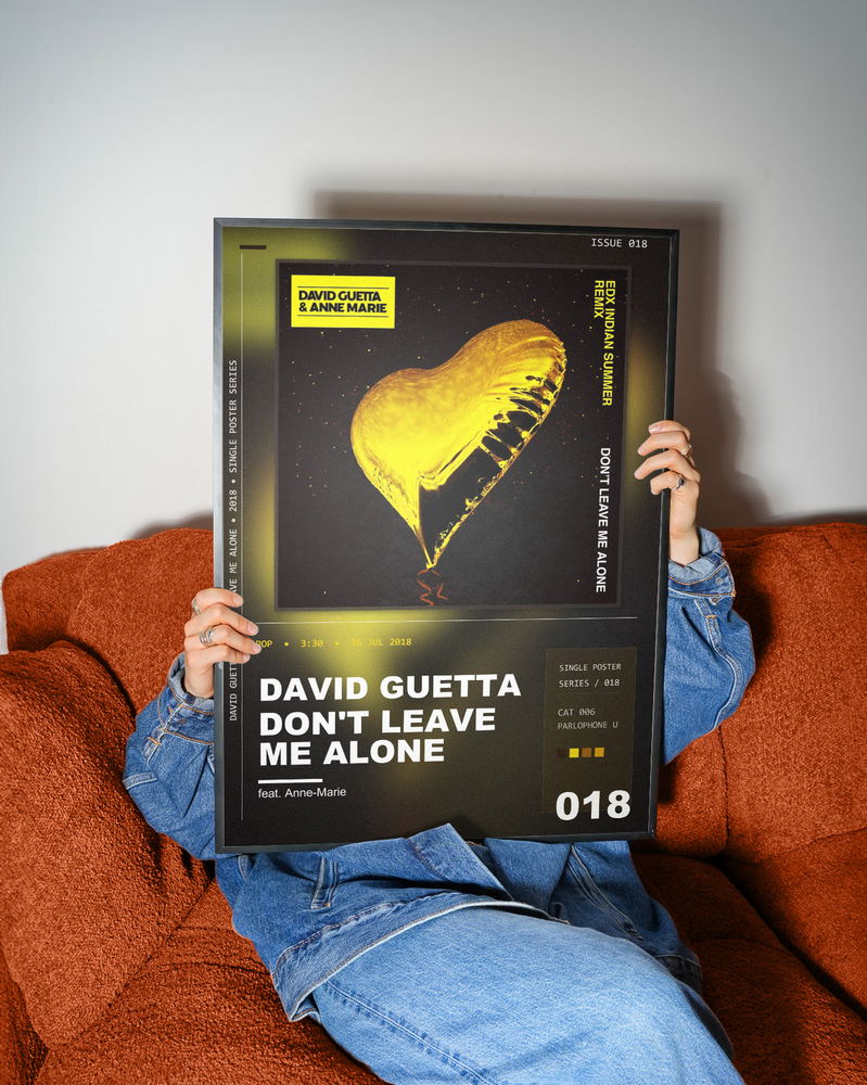 Music poster: David Guetta - Dont Leave Me Alone feat Anne-Marie - EDXs Indian Summer Remix