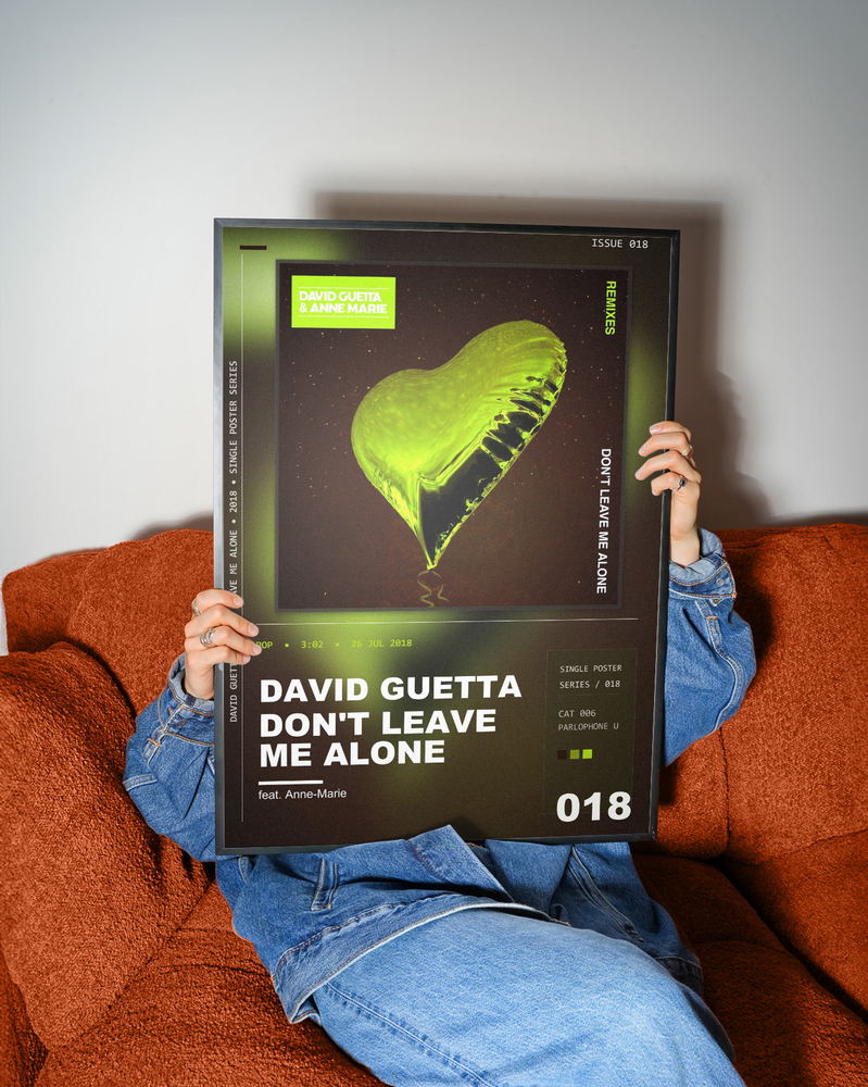 Music poster: David Guetta - Dont Leave Me Alone feat Anne-Marie - R3hab Remix
