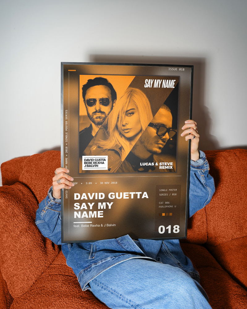Music poster: David Guetta - Say My Name feat Bebe Rexha J Balvin - Lucas Steve Remix