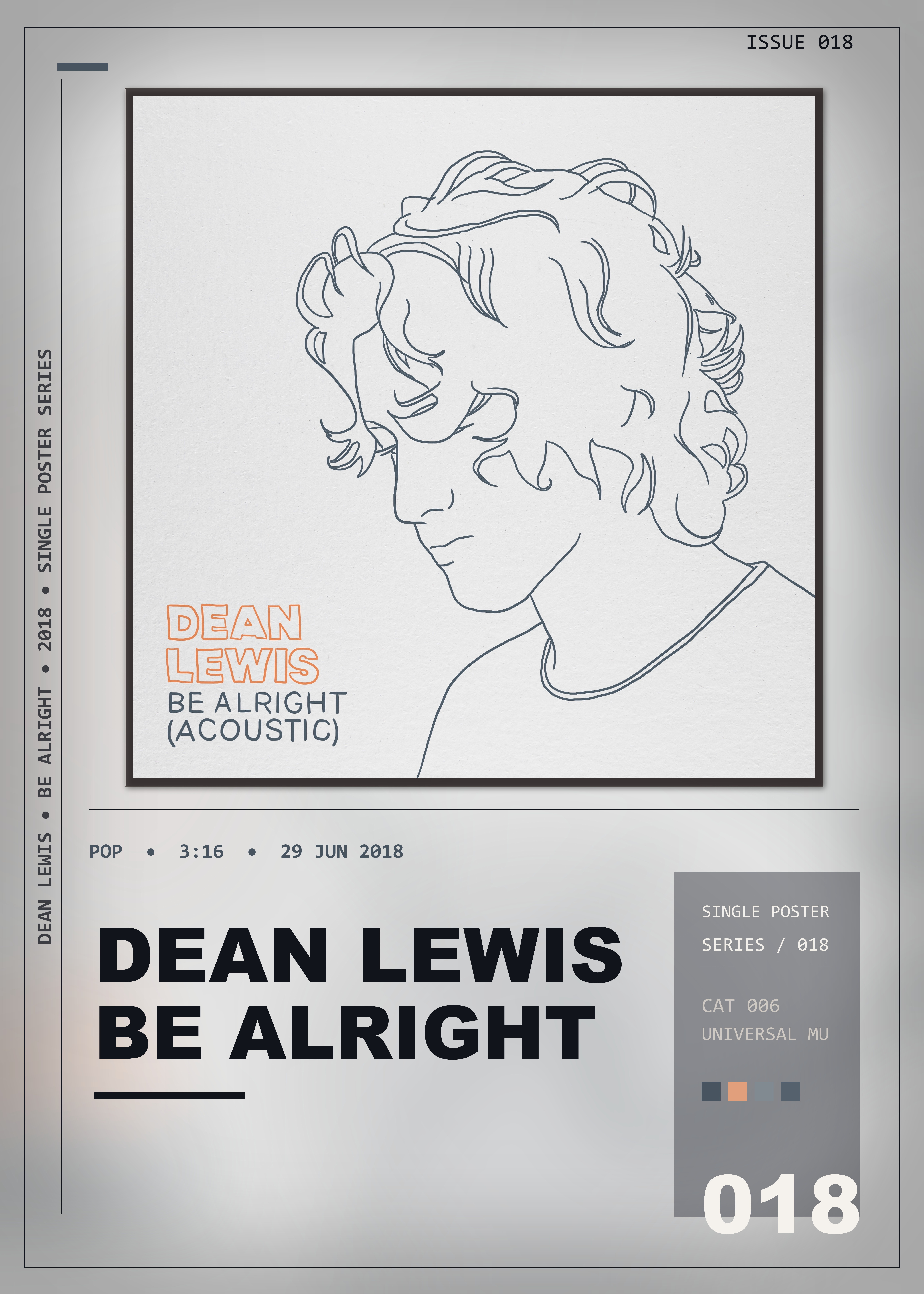 Music poster: Dean Lewis - Be Alright