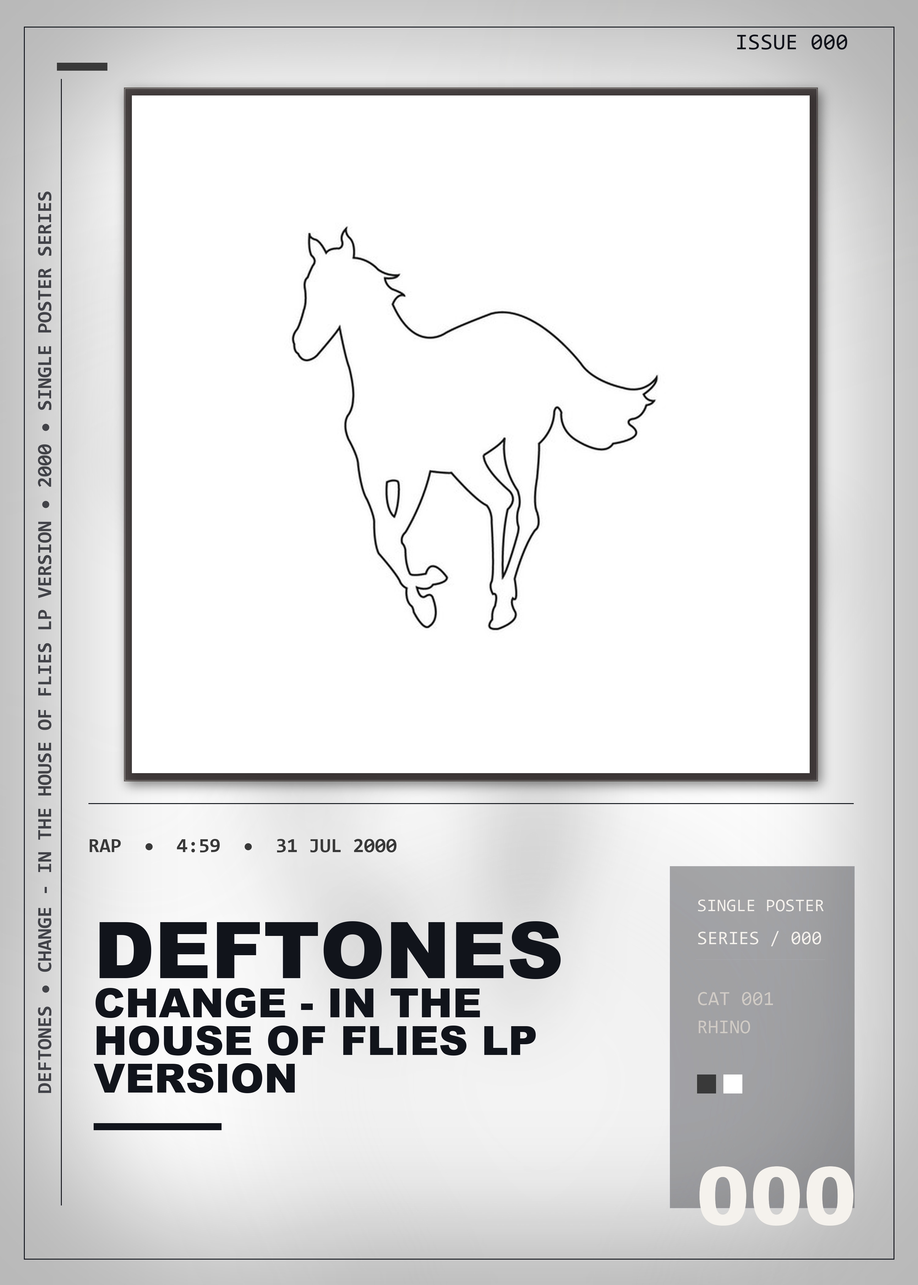 Music poster: Deftones - Change In the House of Flies - In The House Of Flies LP Version