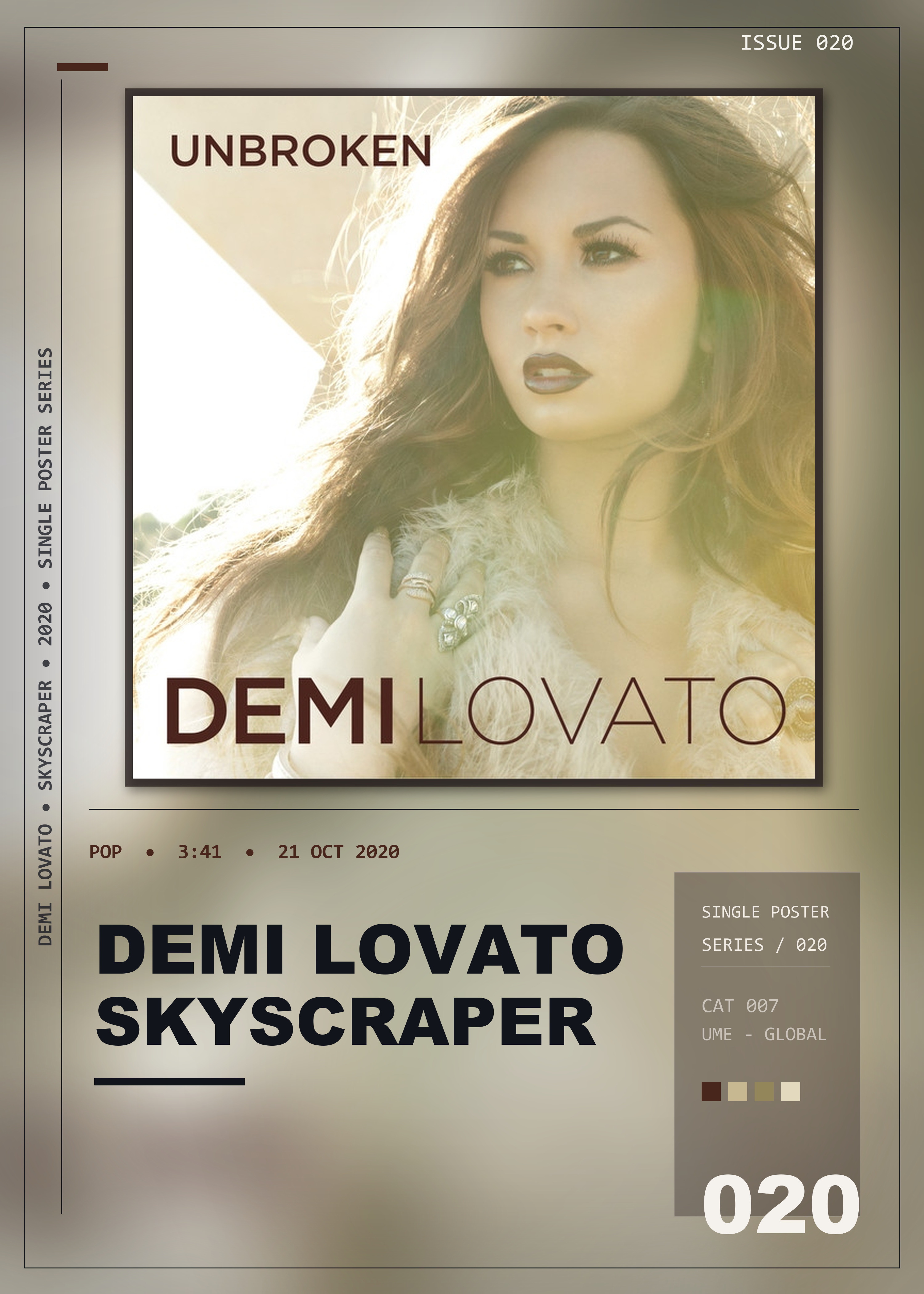 Music poster: Demi Lovato - Skyscraper