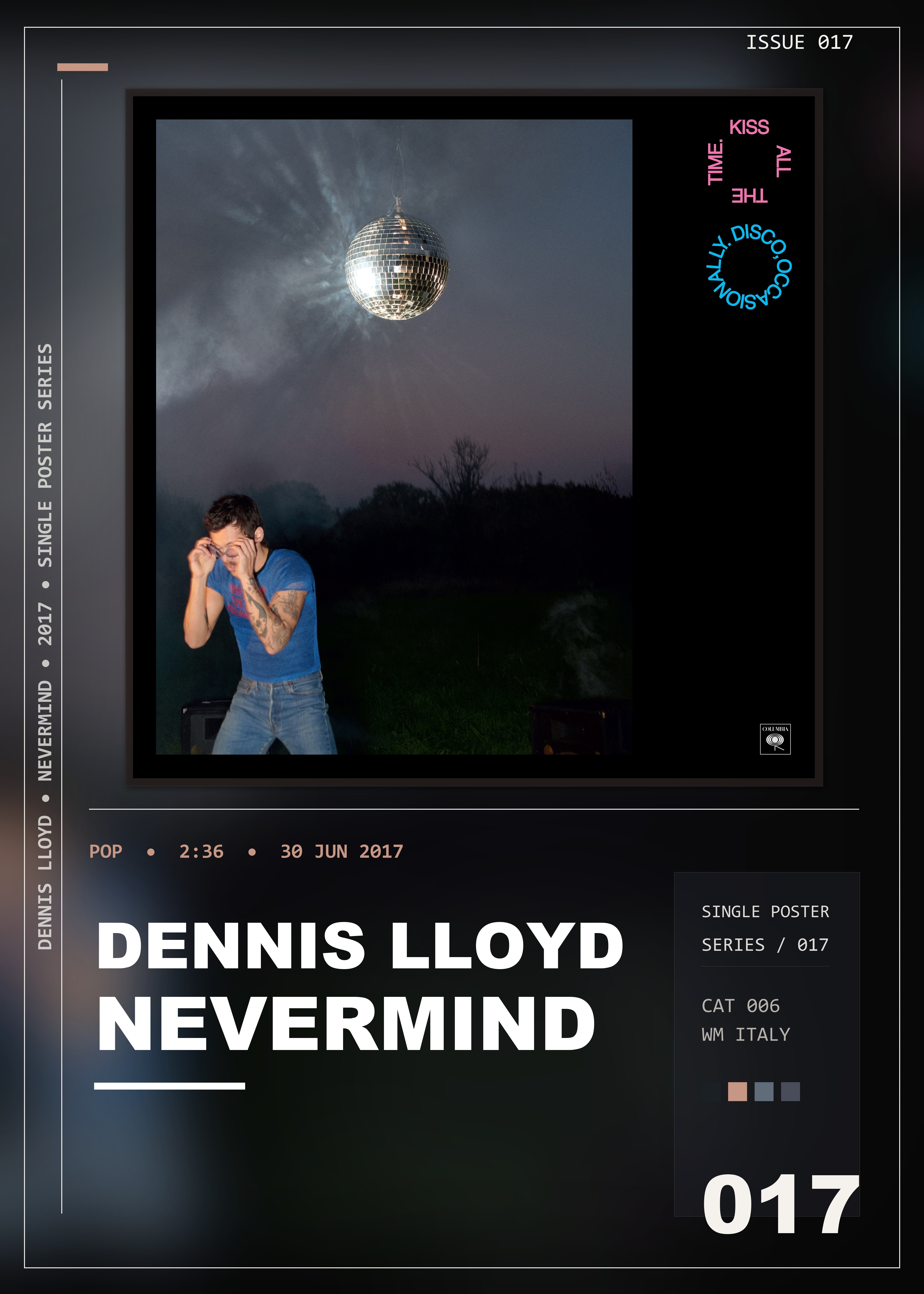 Music poster: Dennis Lloyd - Nevermind