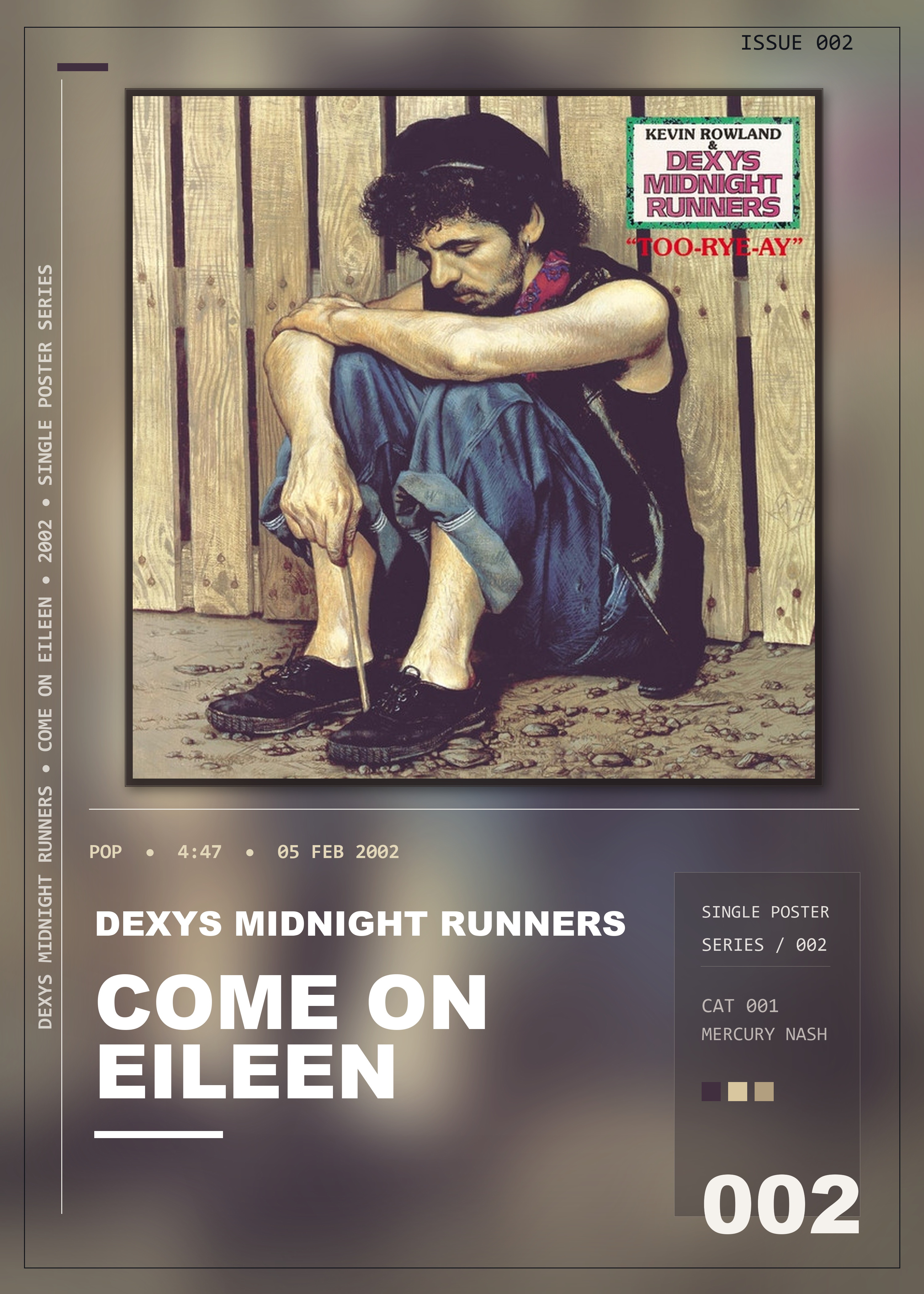 Music poster: Dexys Midnight Runners - Come On Eileen