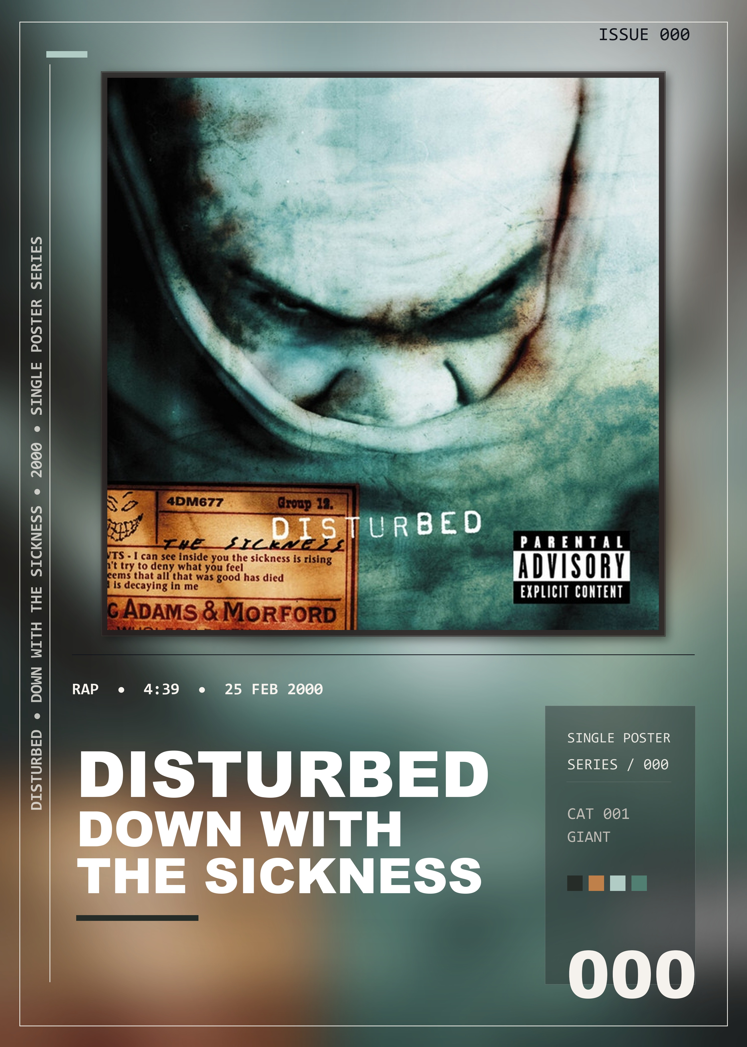 Music poster: Disturbed - Down With the Sickness