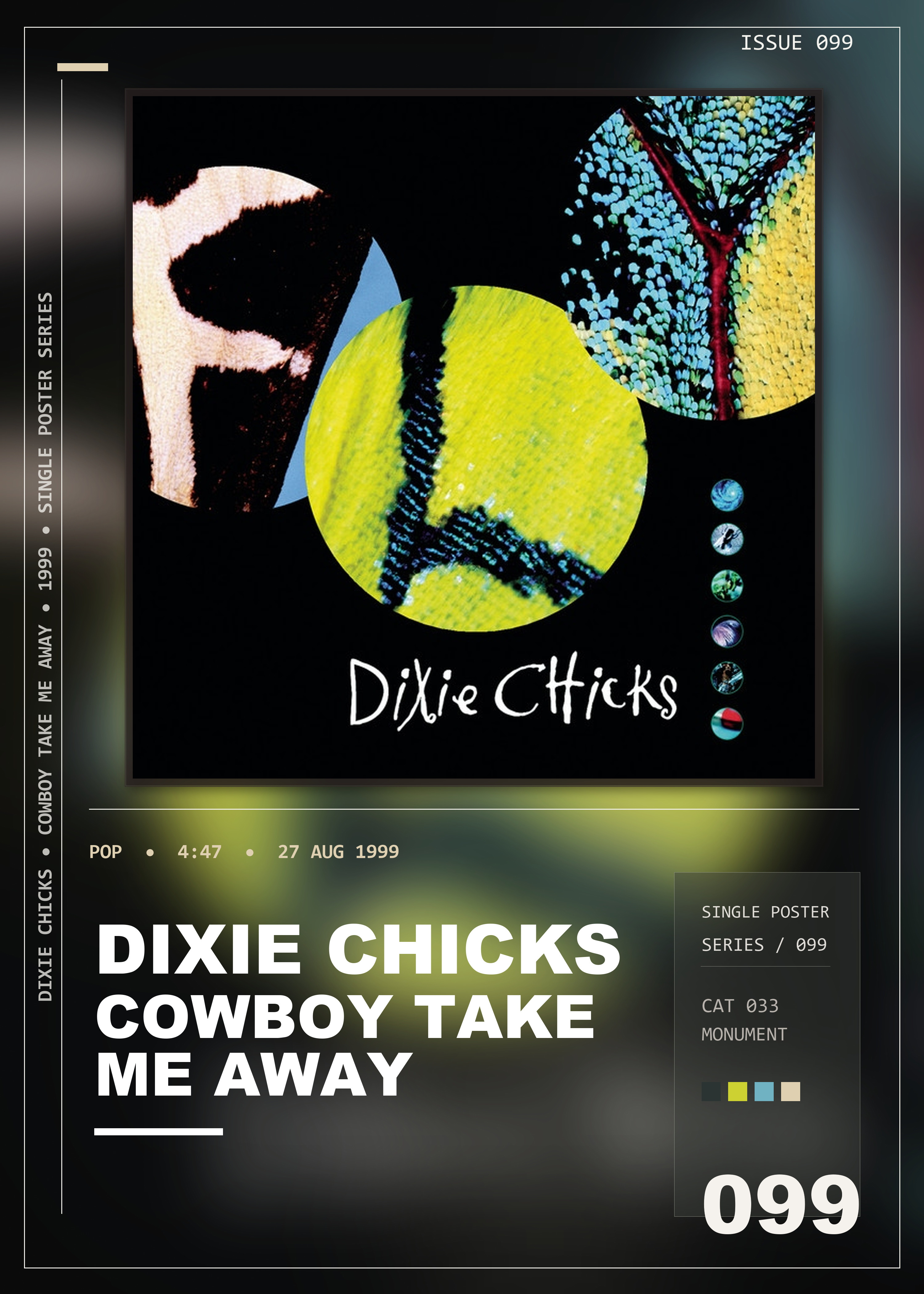 Music poster: Dixie Chicks - Cowboy Take Me Away