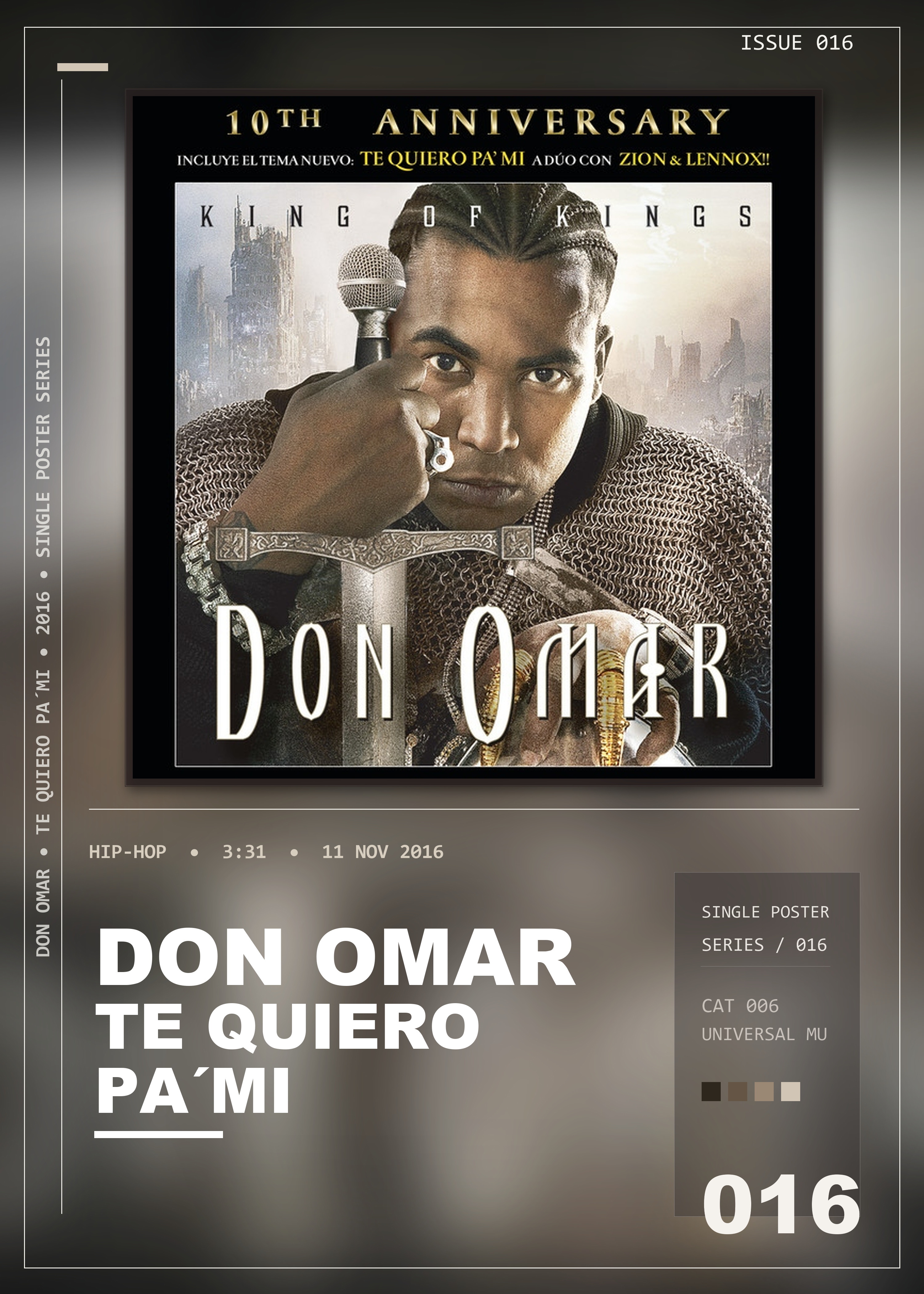 Music poster: Don Omar - Te Quiero PaMi