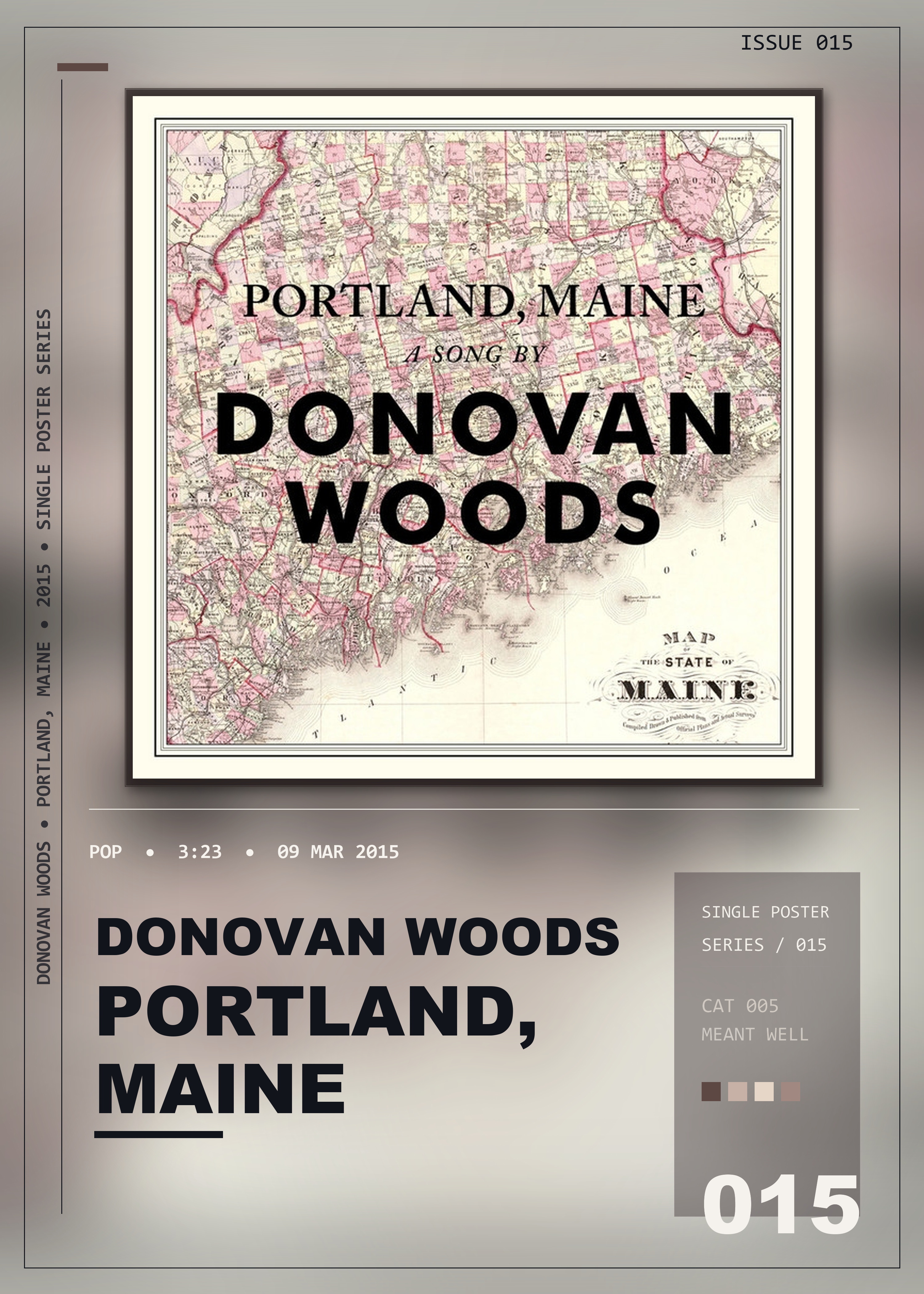 Music poster: Donovan Woods - Portland Maine