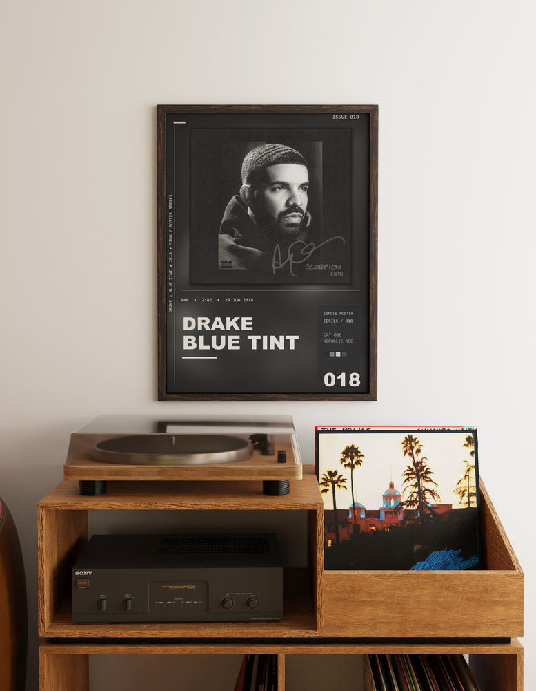 Music poster: Drake - Blue Tint