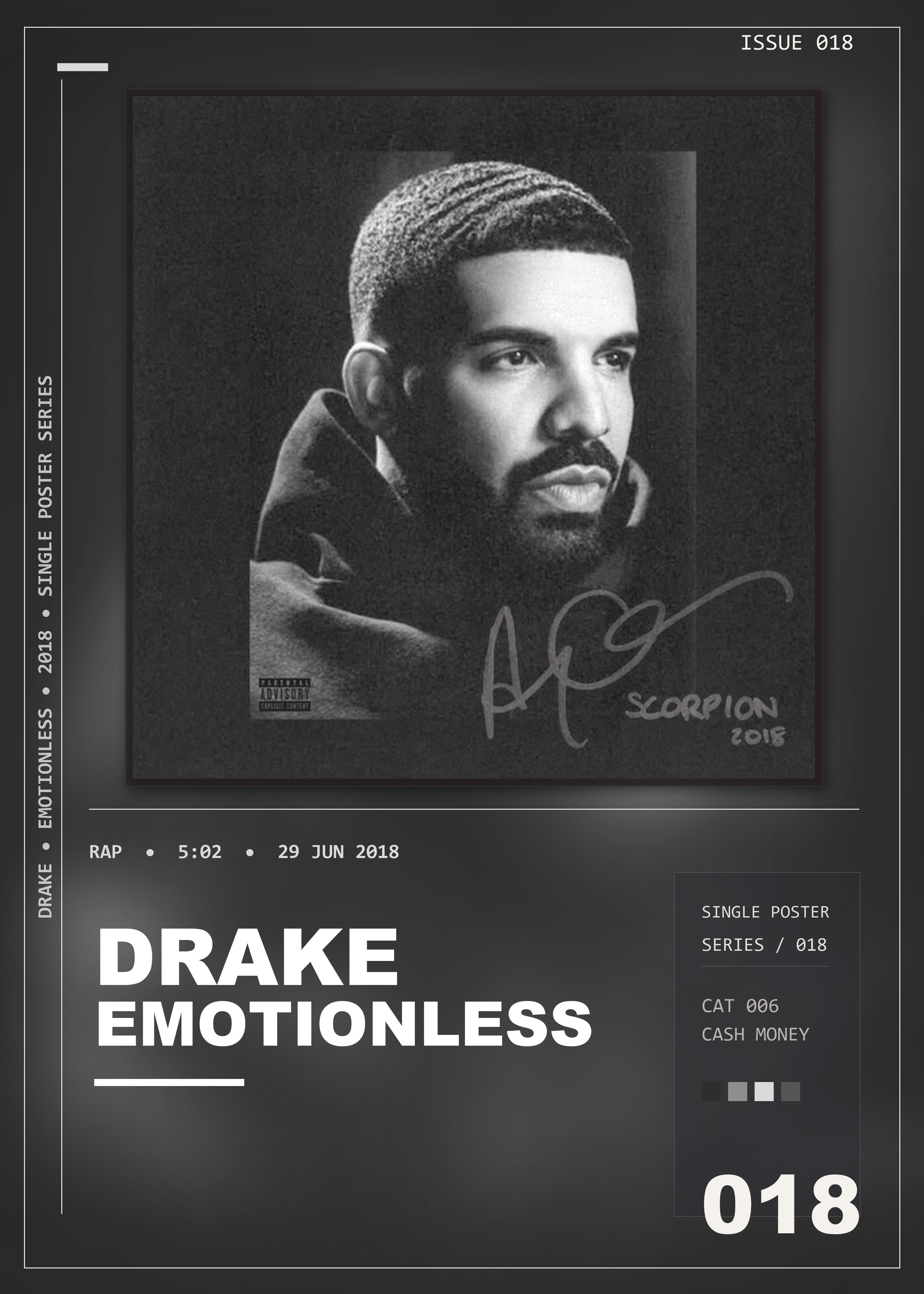 Music poster: Drake - Emotionless