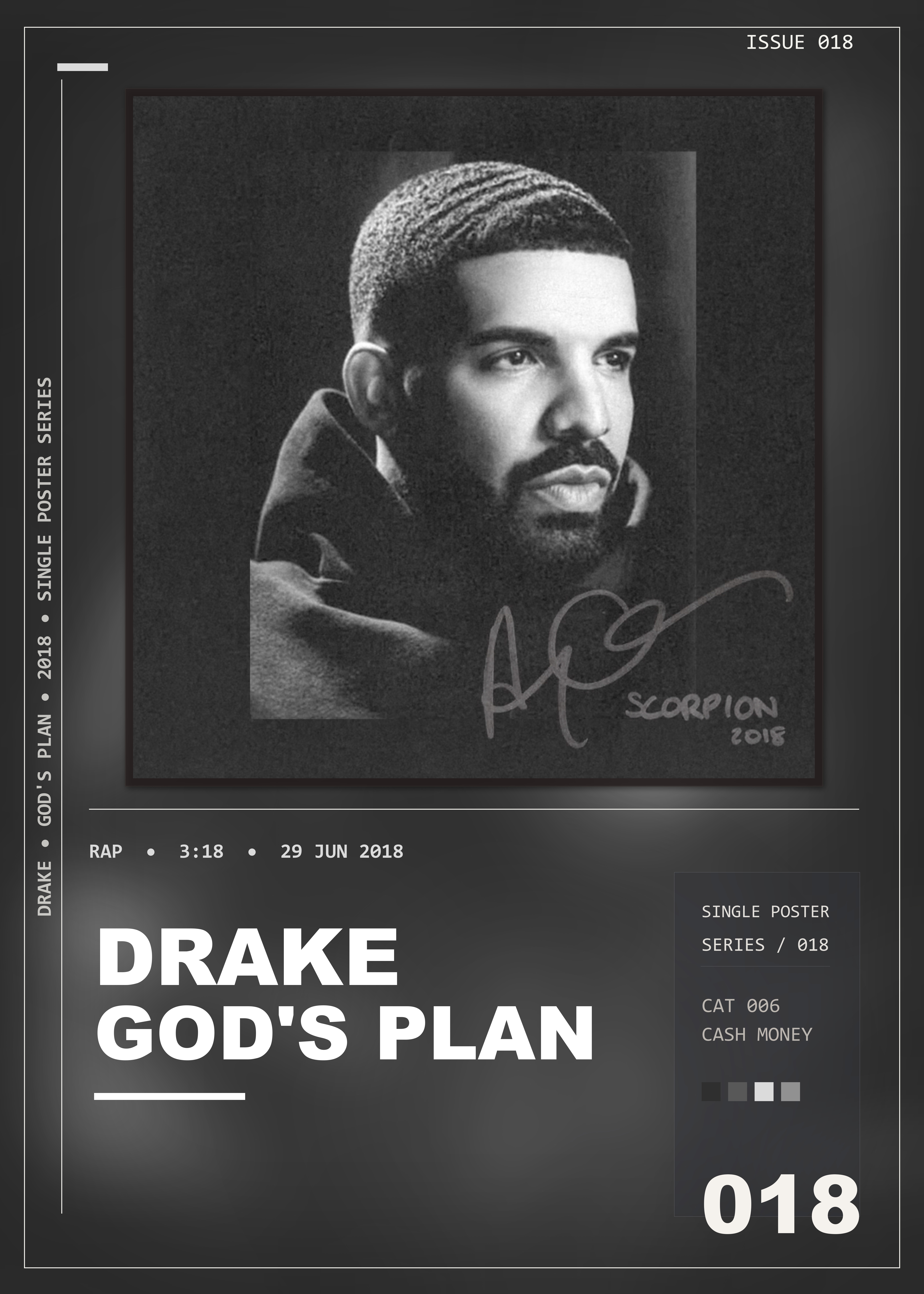 Music poster: Drake - Gods Plan