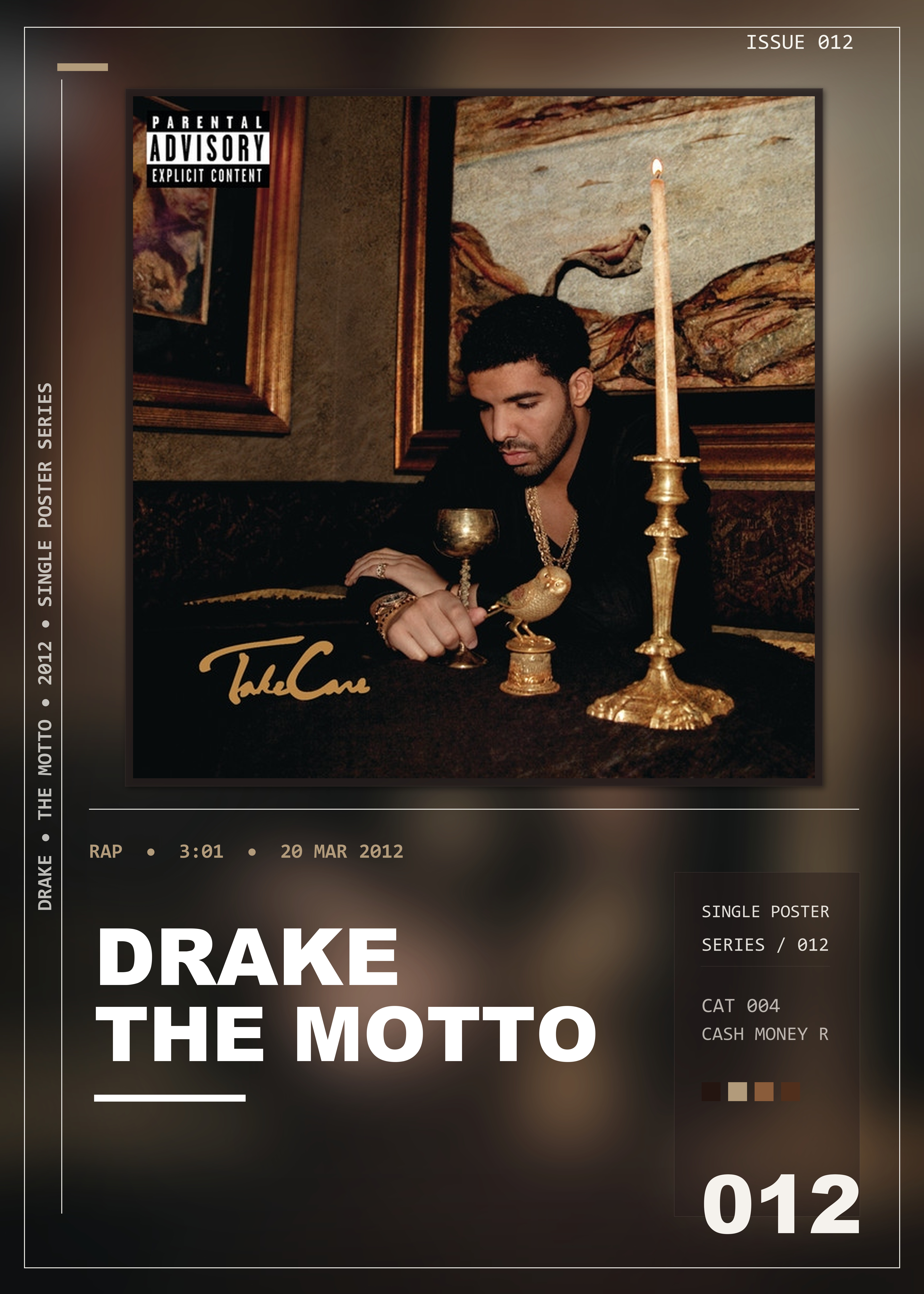Music poster: Drake - The Motto