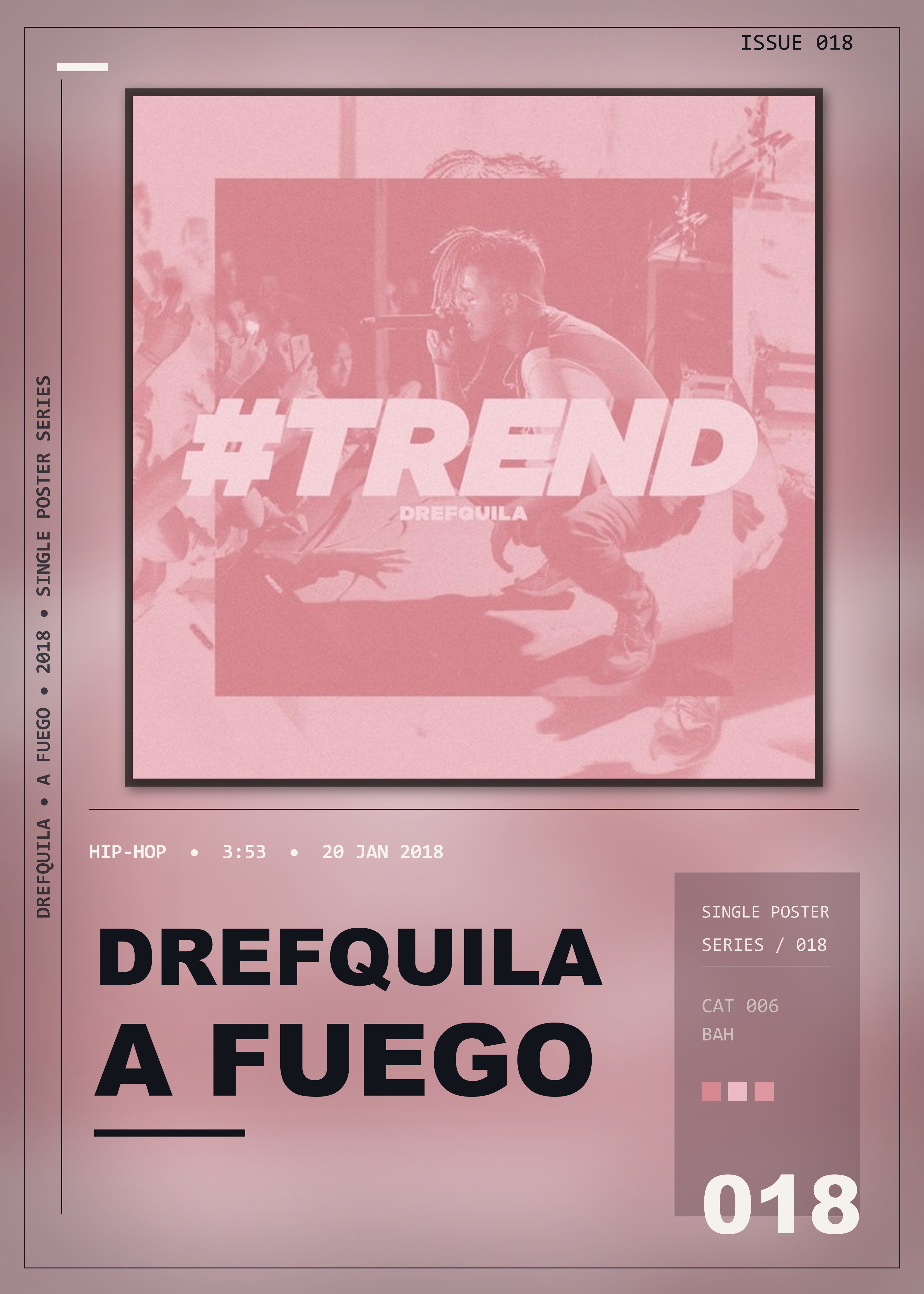 Music poster: DrefQuila - A fuego