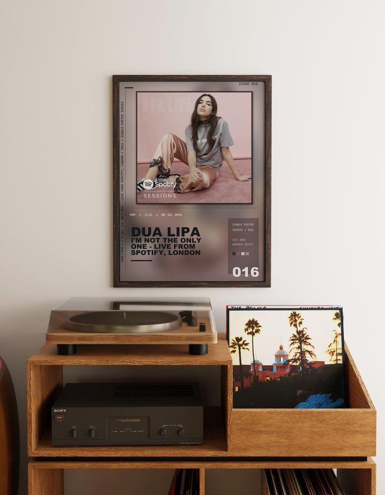 Music poster: Dua Lipa - Im Not the Only One Sam Smith Cover - Live from Spotify London