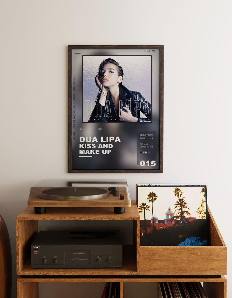 Music poster: Dua Lipa - Kiss and Make Up