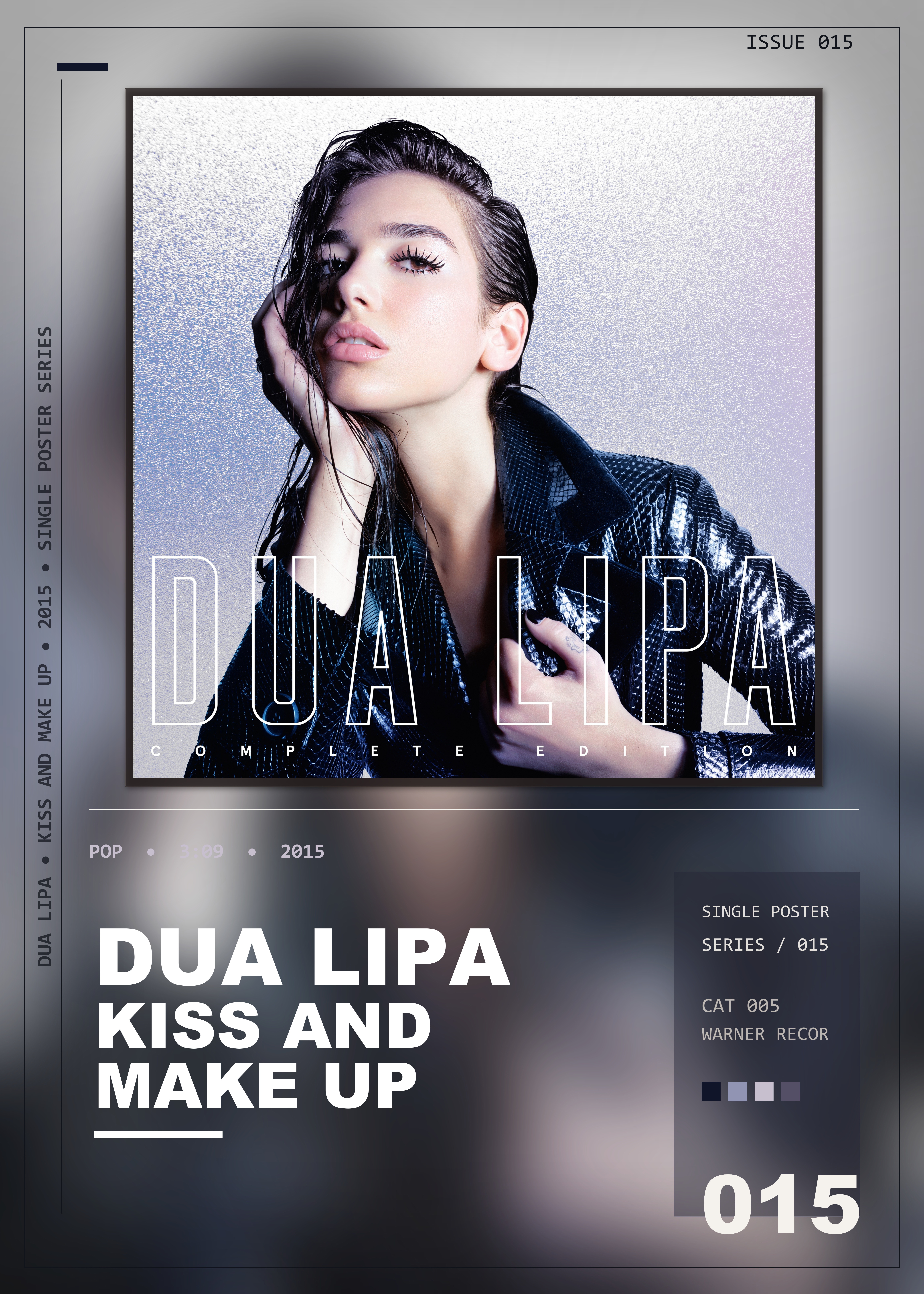 Music poster: Dua Lipa - Kiss and Make Up