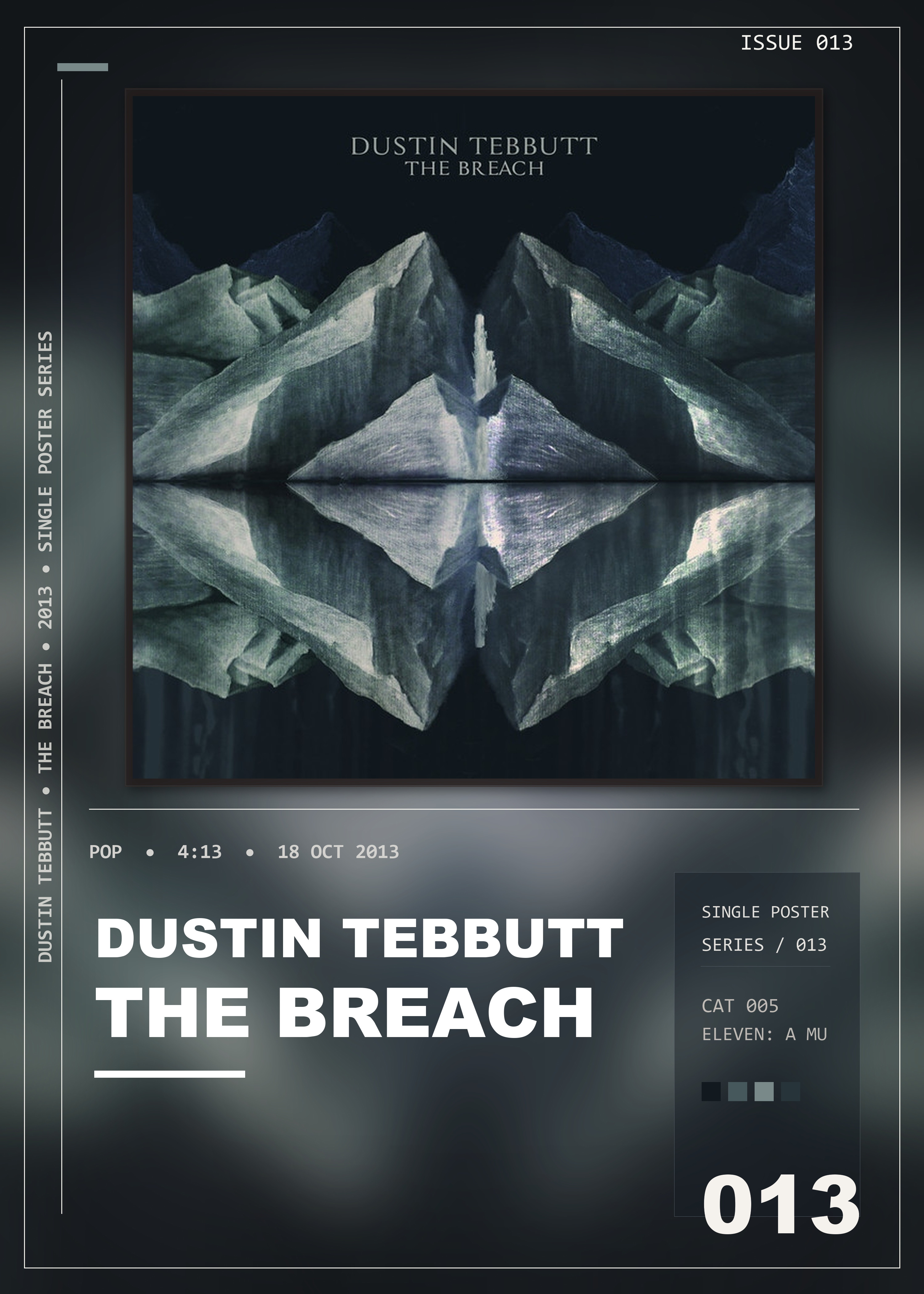 Music poster: Dustin Tebbutt - The Breach