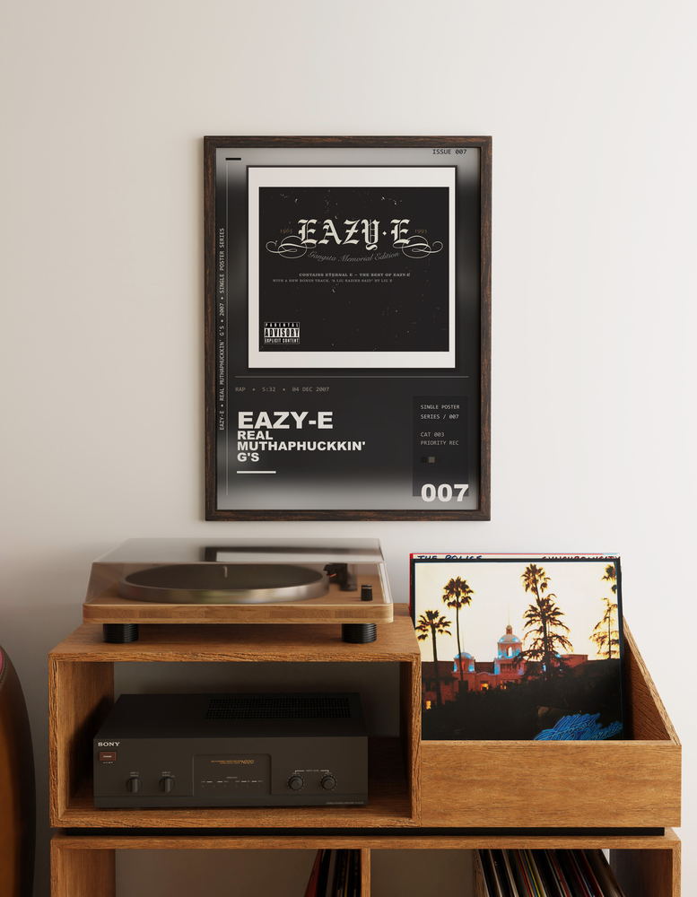 Music poster: Eazy-E - Real Muthaphuckkin Gs