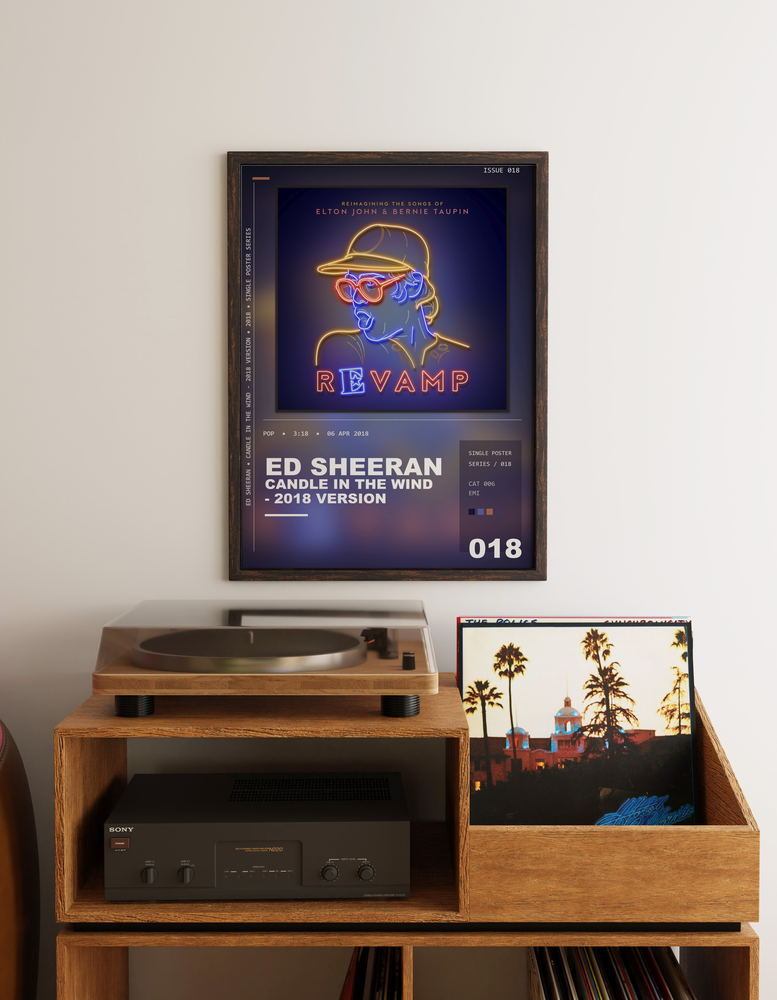 Music poster: Ed Sheeran - Candle In The Wind - 2018 Version
