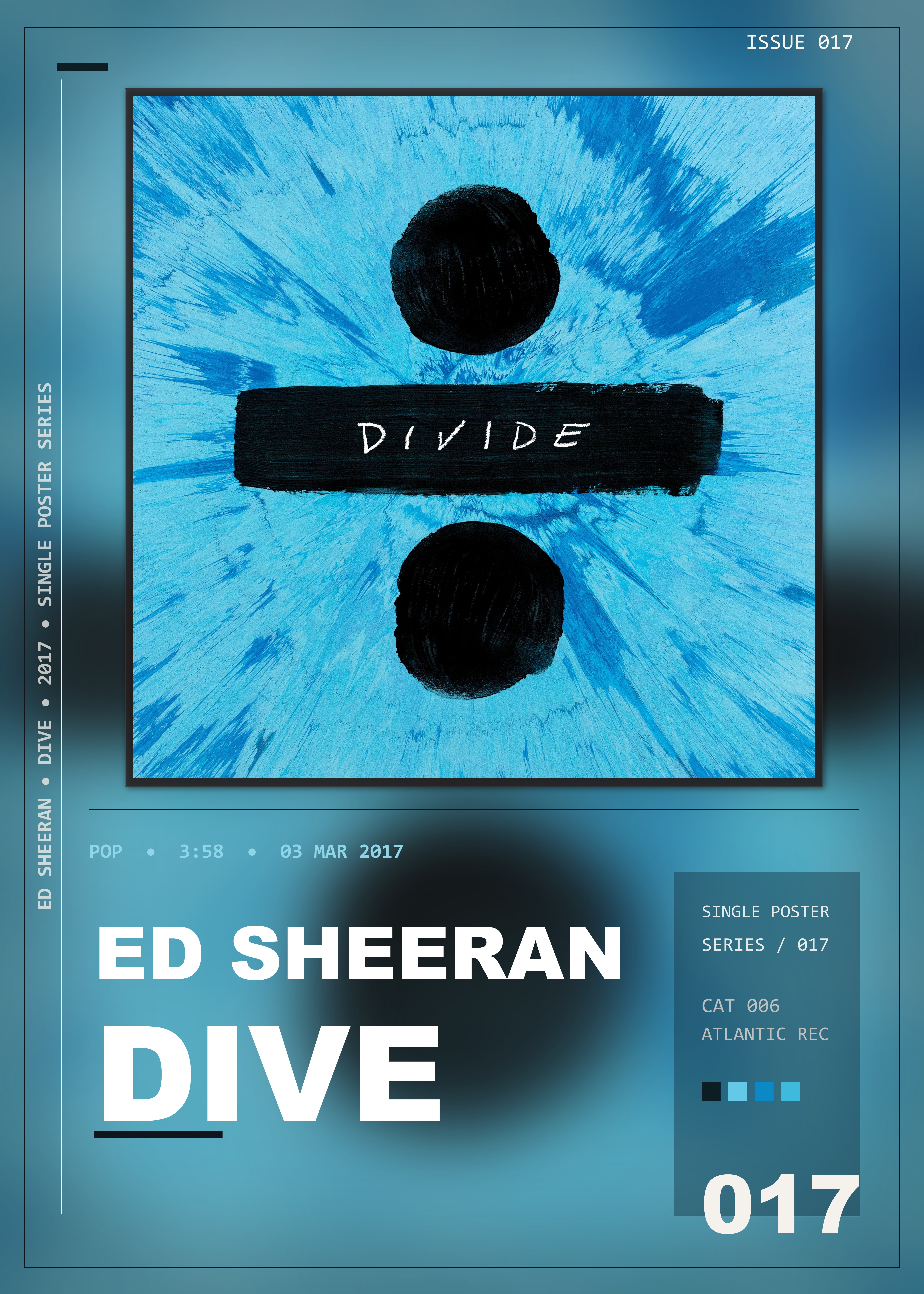 Music poster: Ed Sheeran - Dive