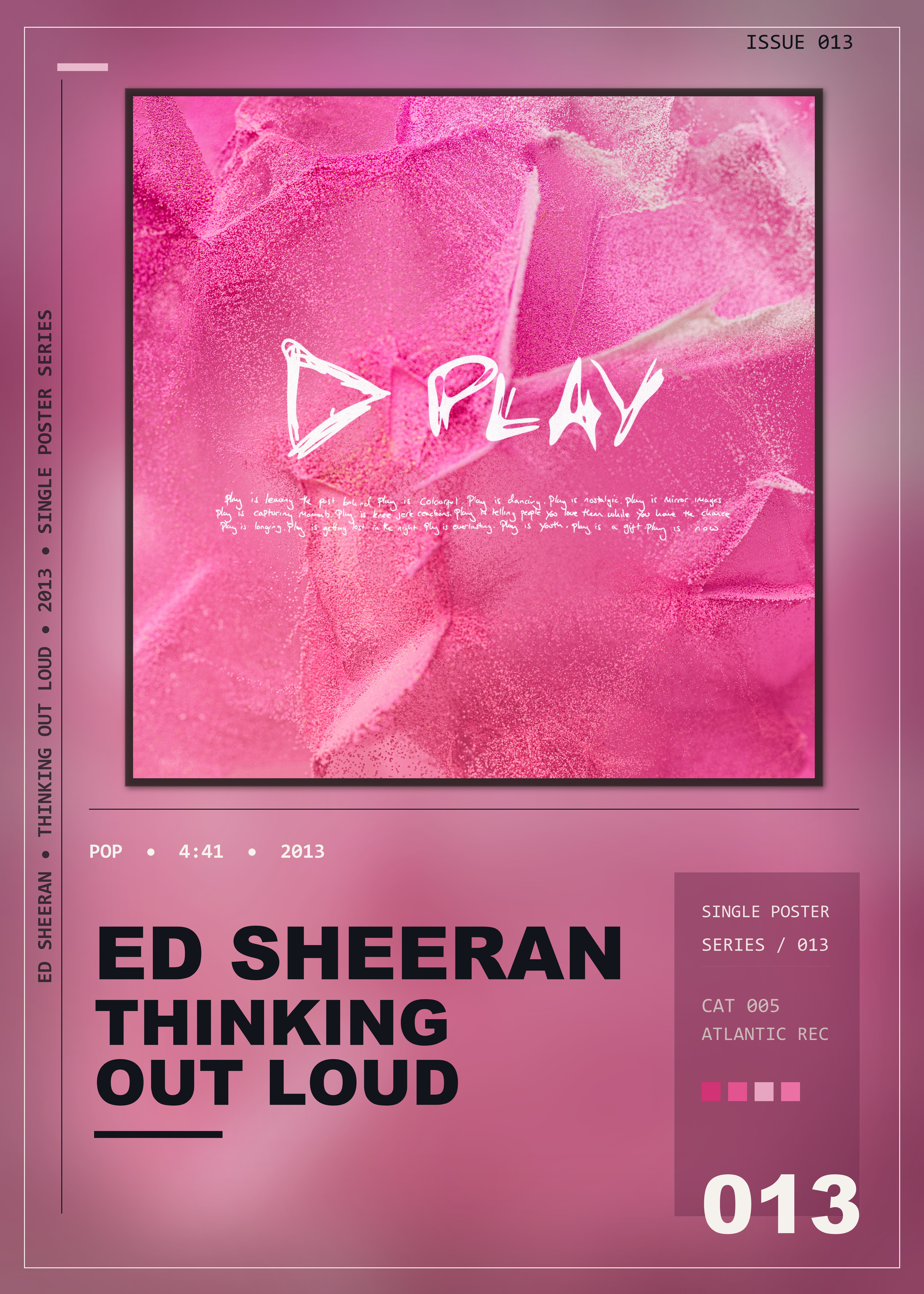 Music poster: Ed Sheeran - Thinking Out Loud