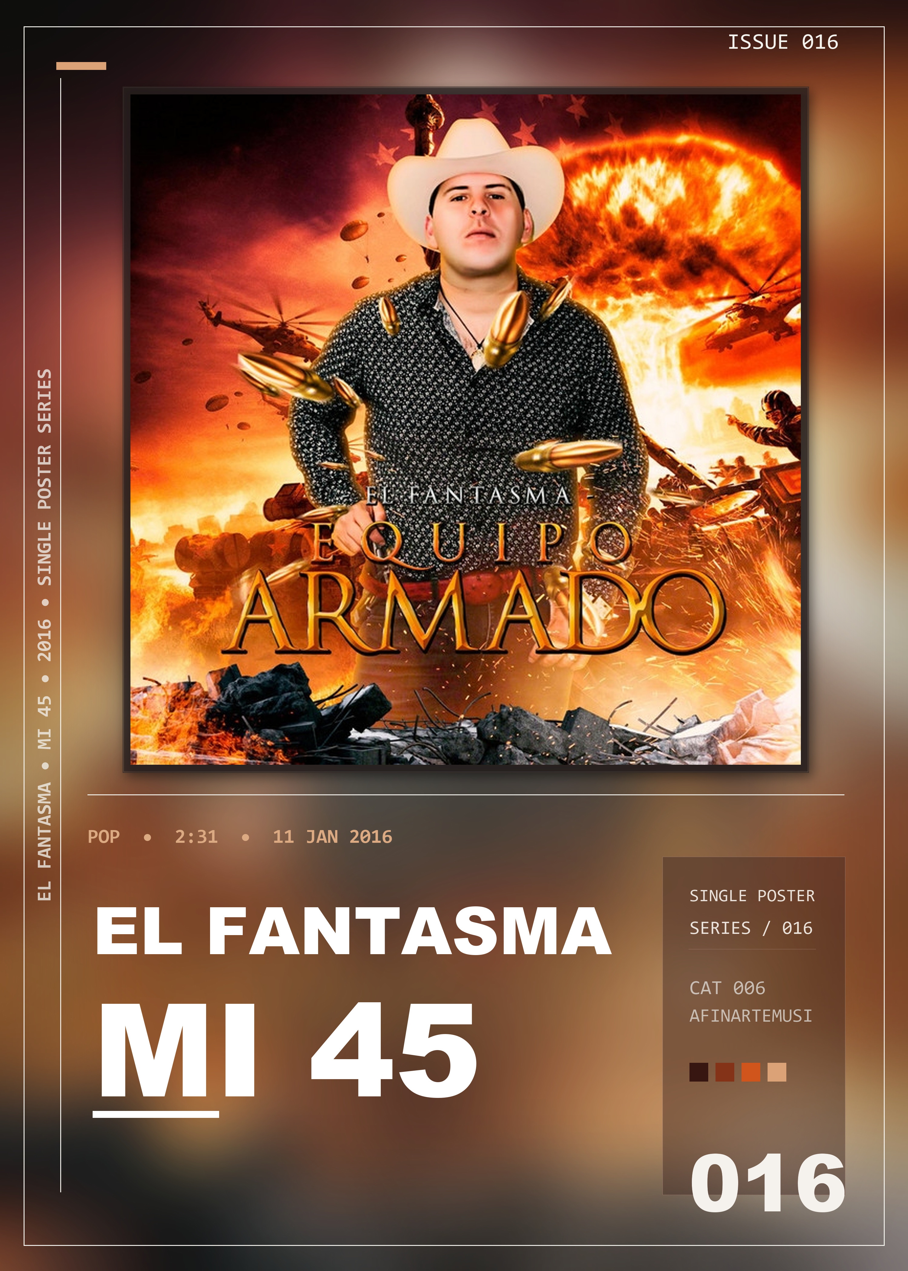 Music poster: El Fantasma - Mi 45