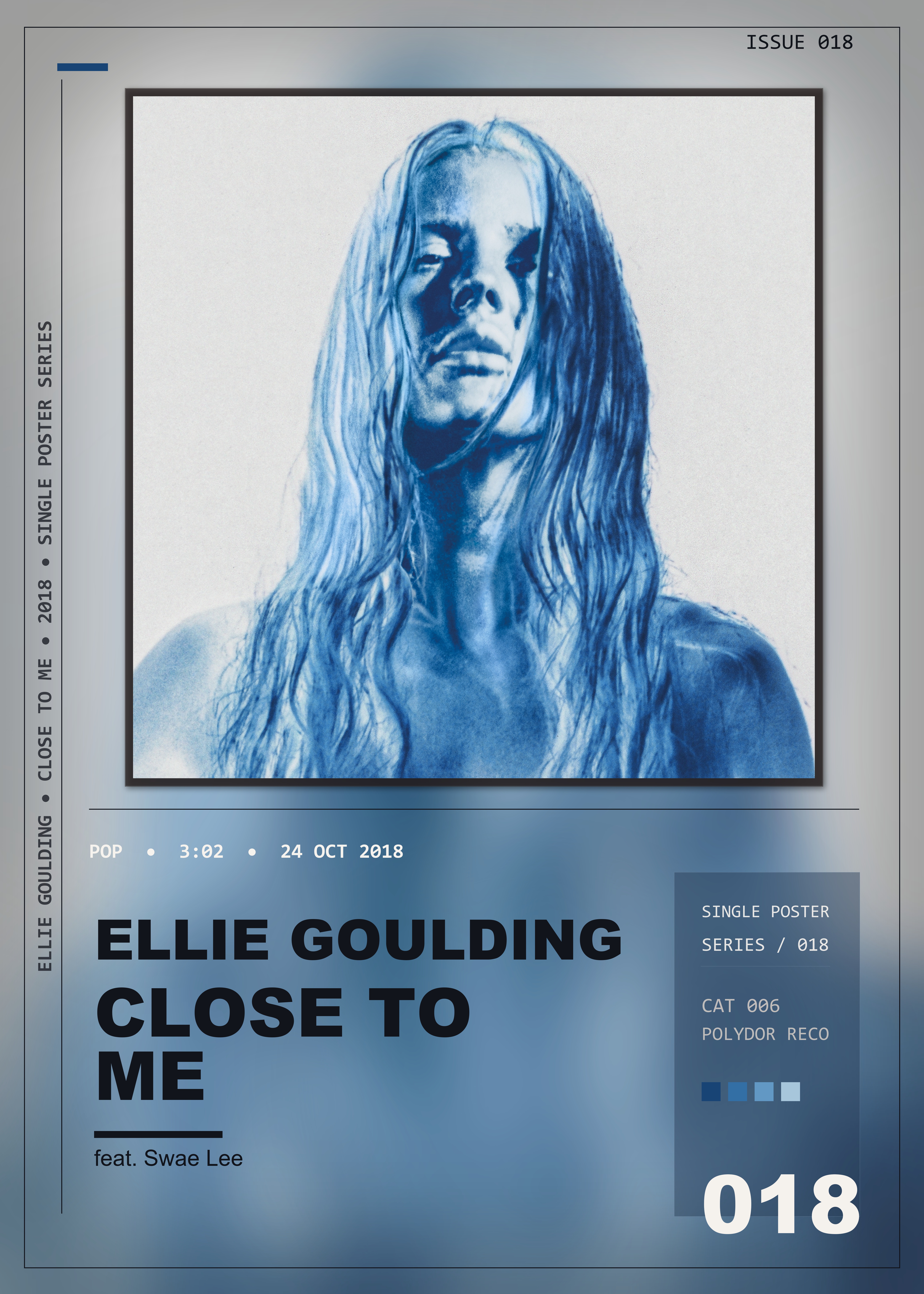 Music poster: Ellie Goulding - Close To Me with Diplo feat Swae Lee