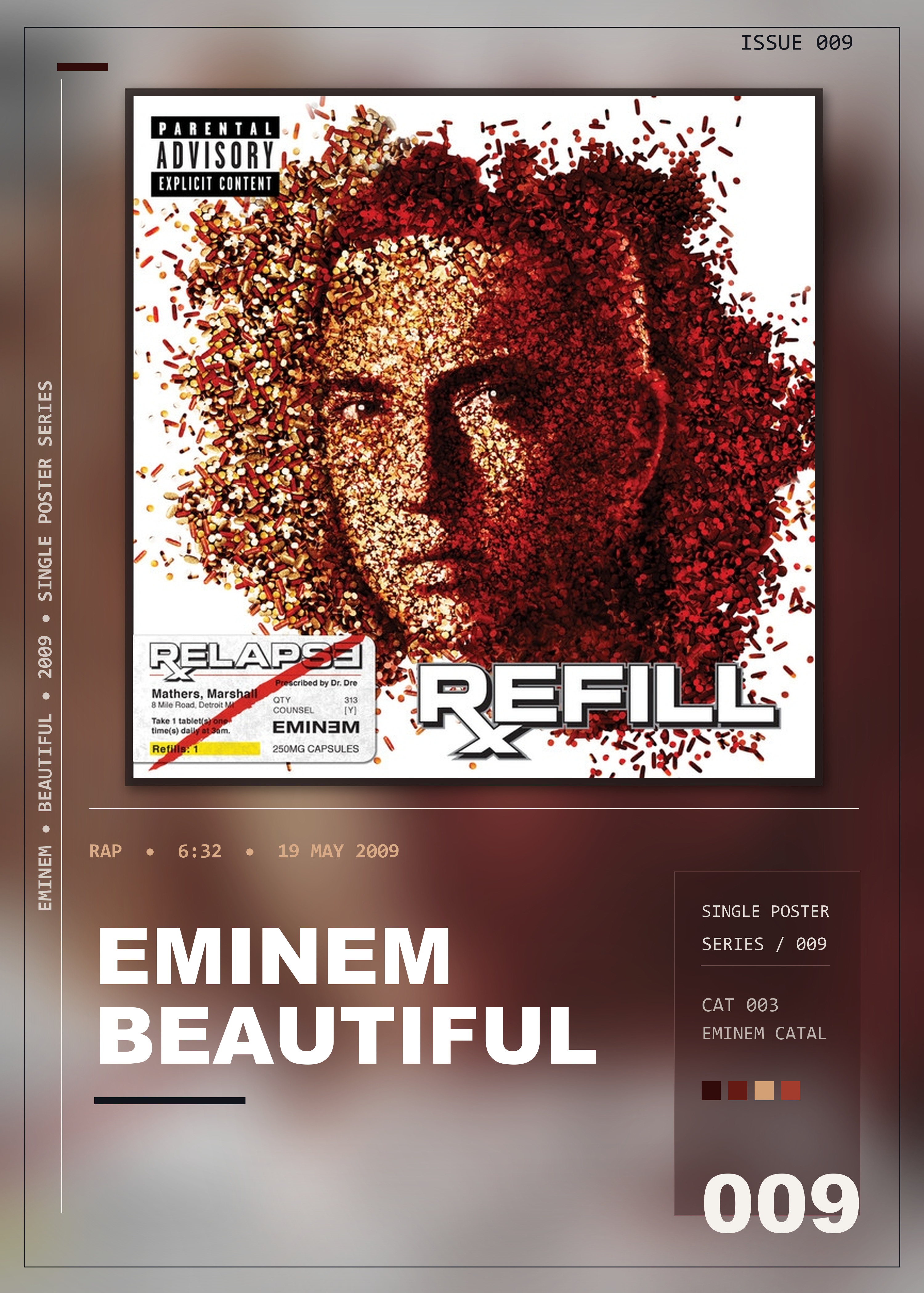 Music poster: Eminem - Beautiful