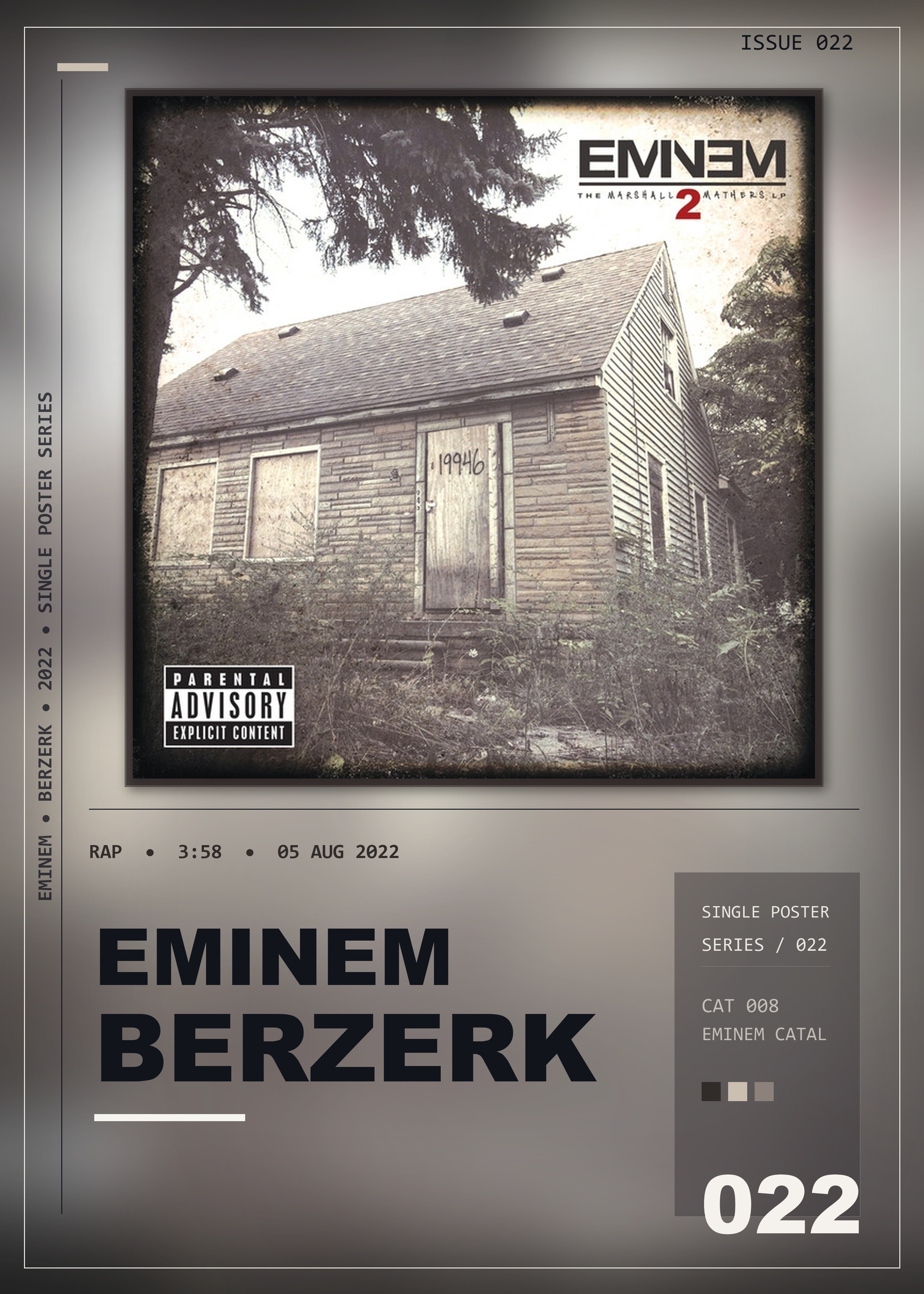 Music poster: Eminem - Berzerk