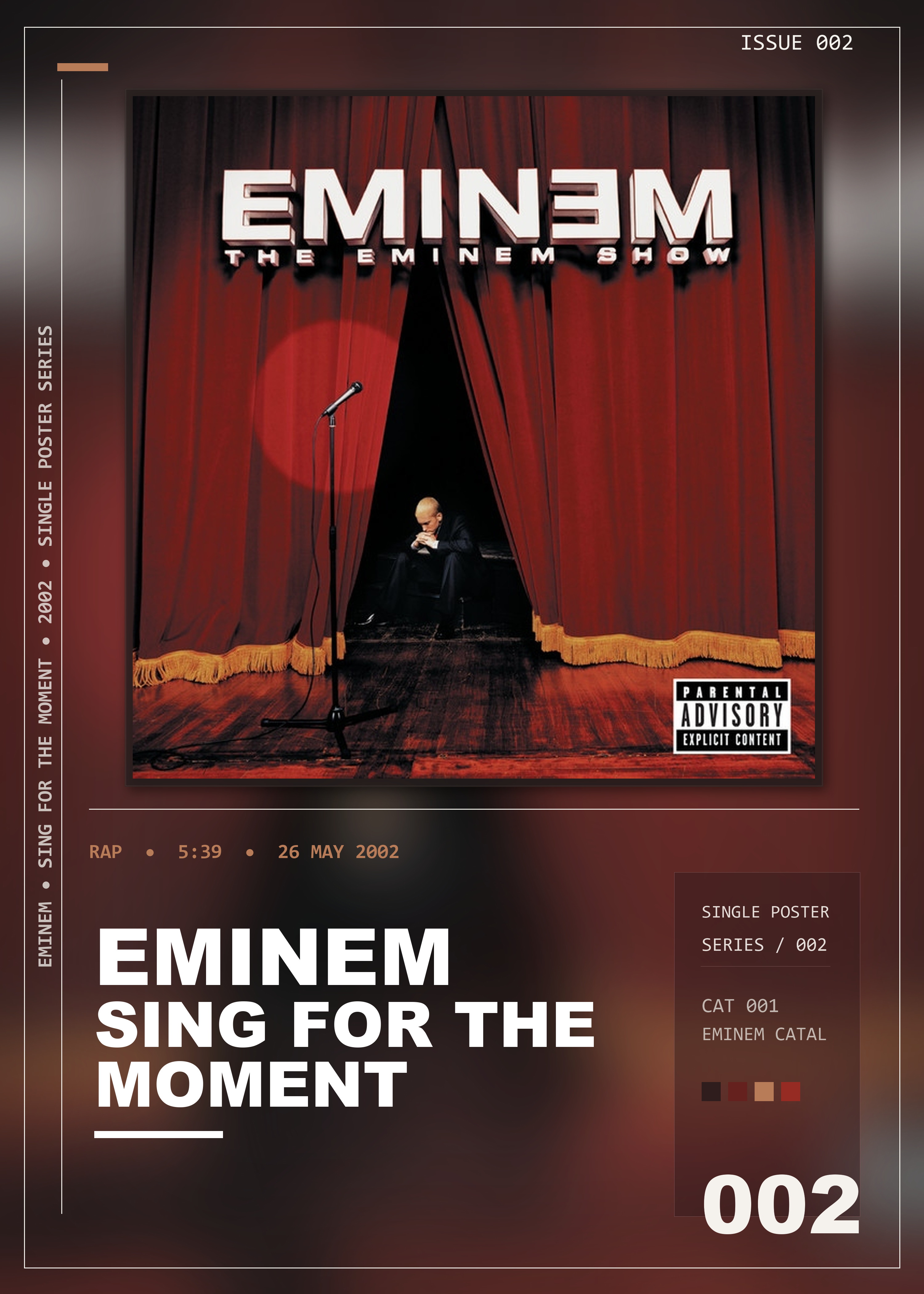 Music poster: Eminem - Sing For The Moment