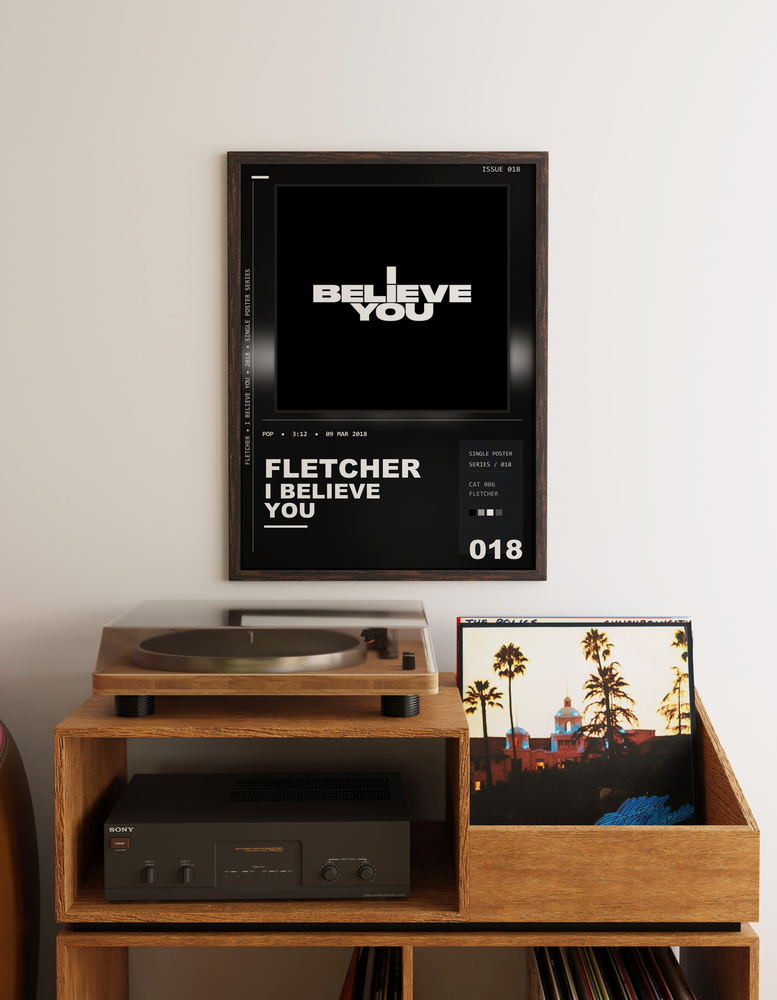 Music poster: FLETCHER - I Believe You