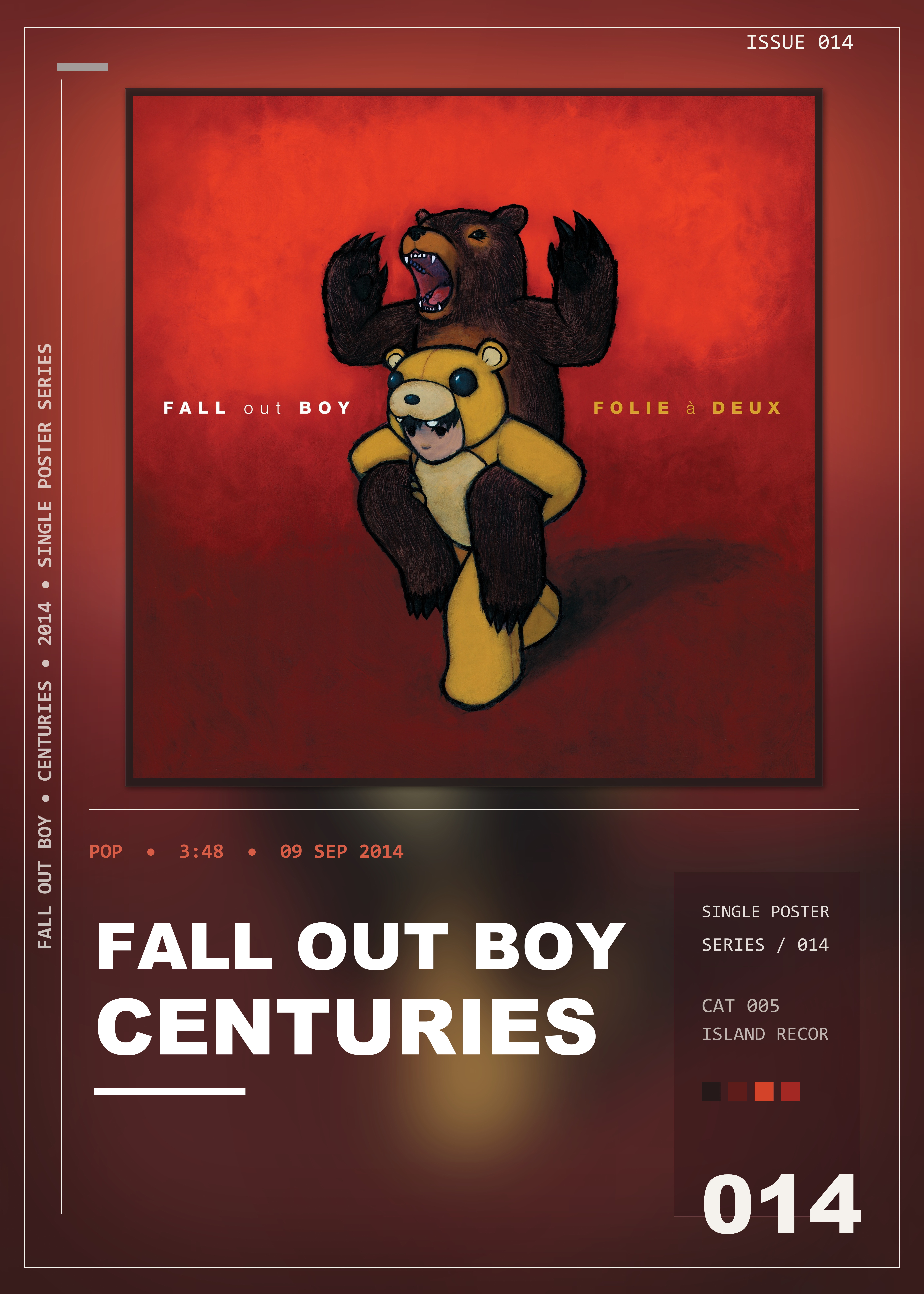 Music poster: Fall Out Boy - Centuries