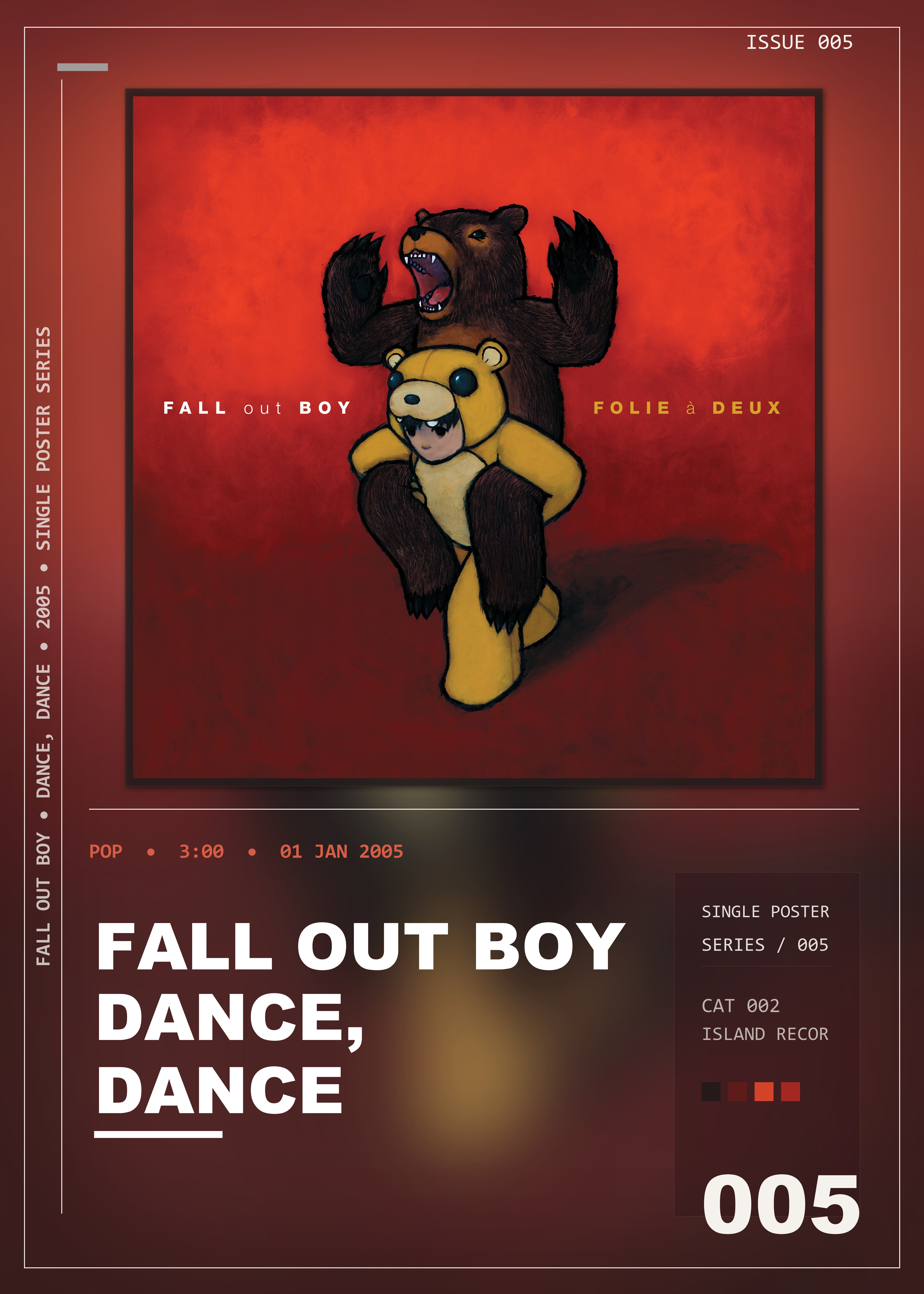 Music poster: Fall Out Boy - Dance Dance
