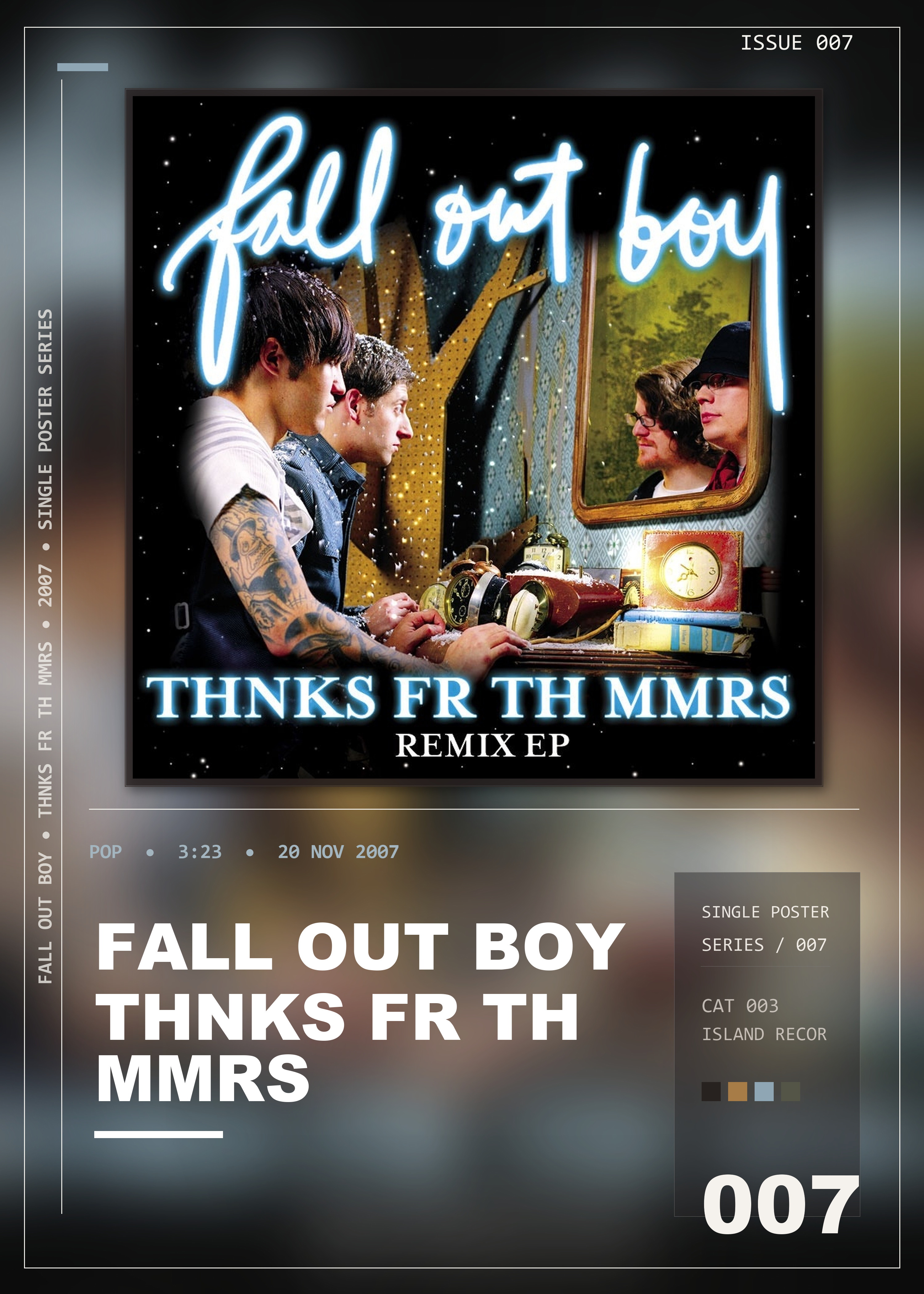 Music poster: Fall Out Boy - Thnks fr th Mmrs