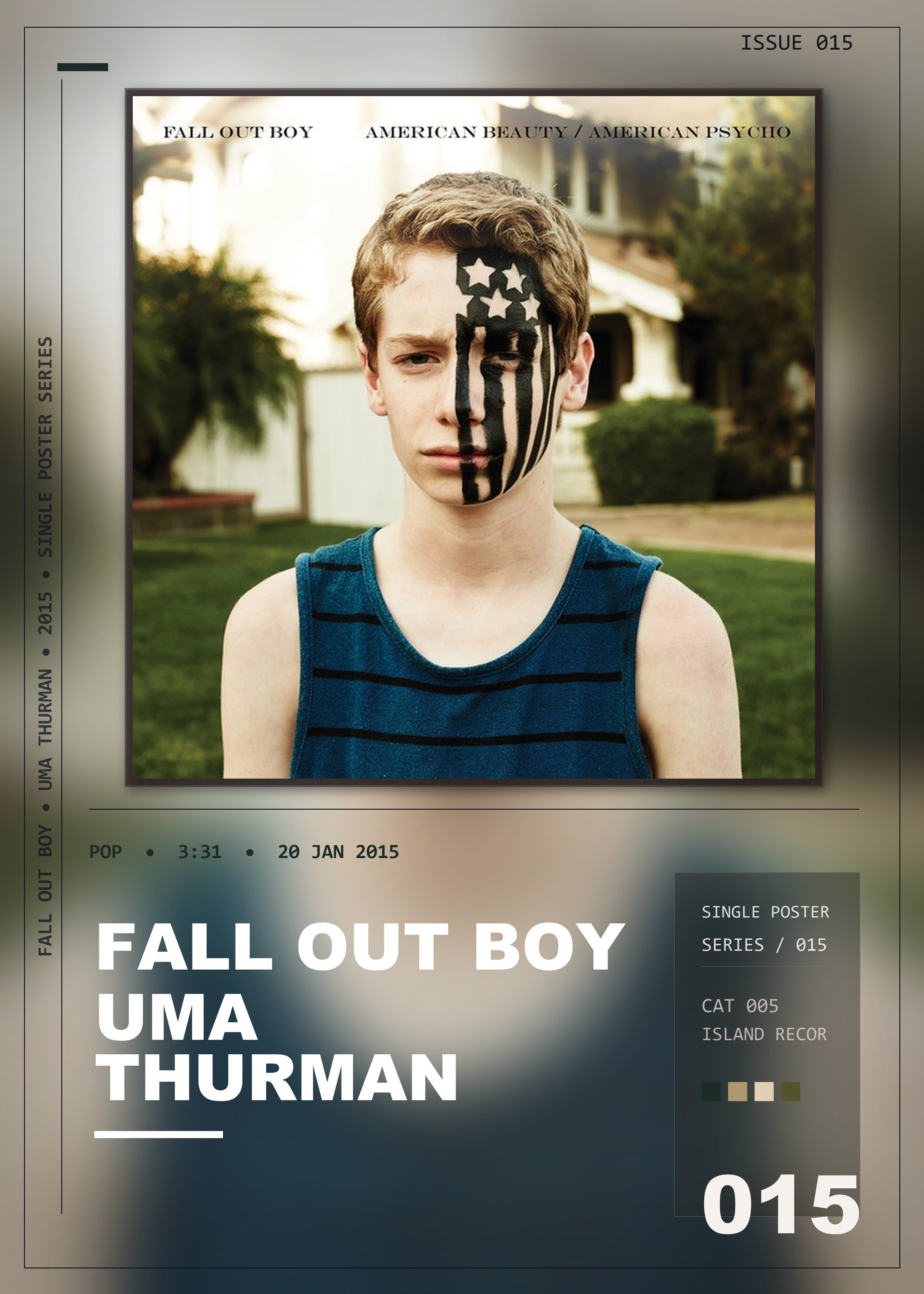 Music poster: Fall Out Boy - Uma Thurman