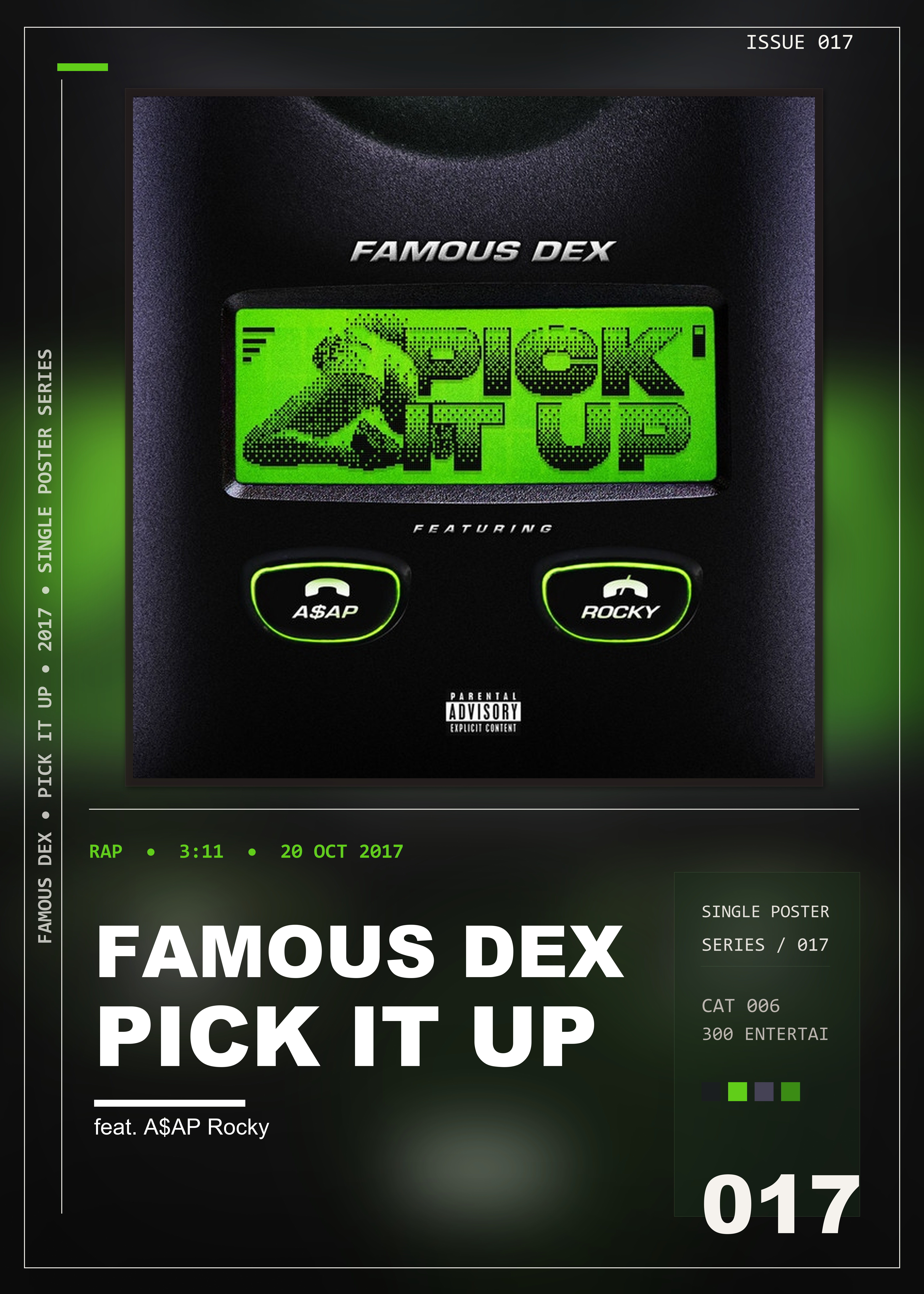 Music poster: Famous Dex - PICK IT UP feat AAP Rocky