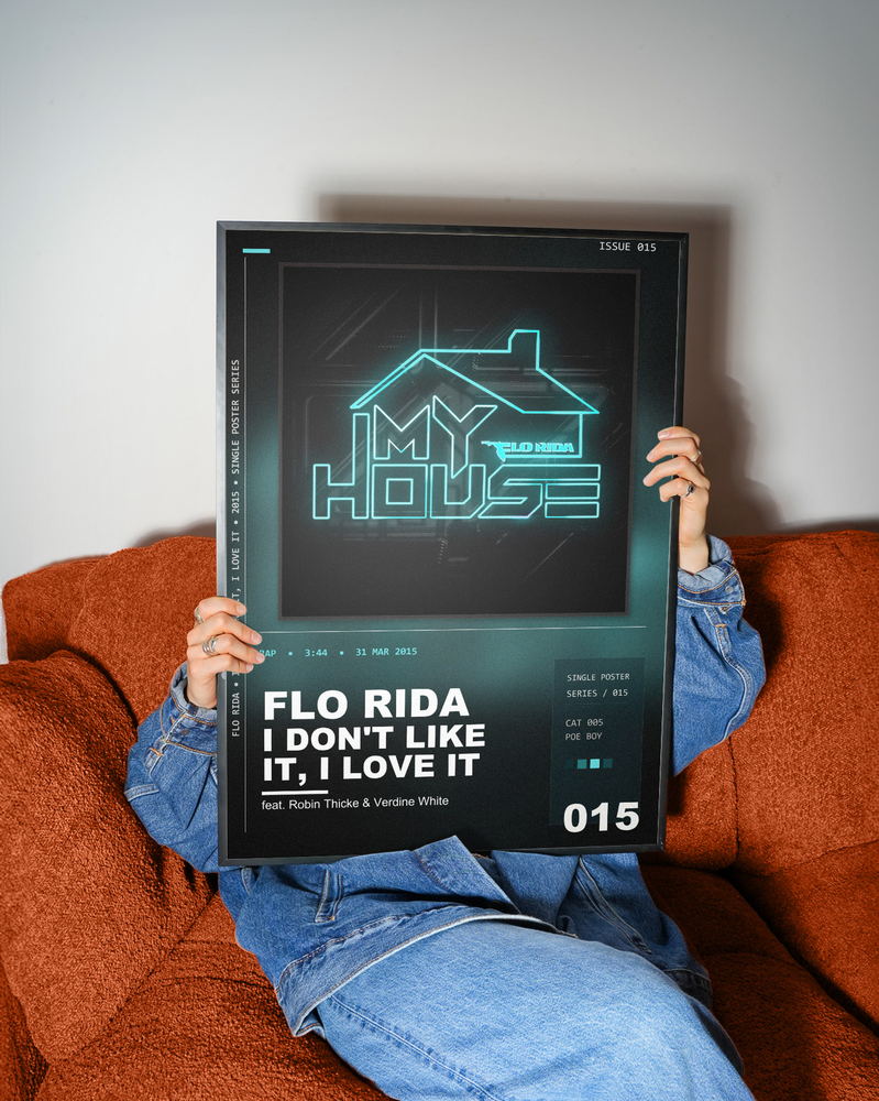 Music poster: Flo Rida - I Dont Like It I Love It feat Robin Thicke Verdine White