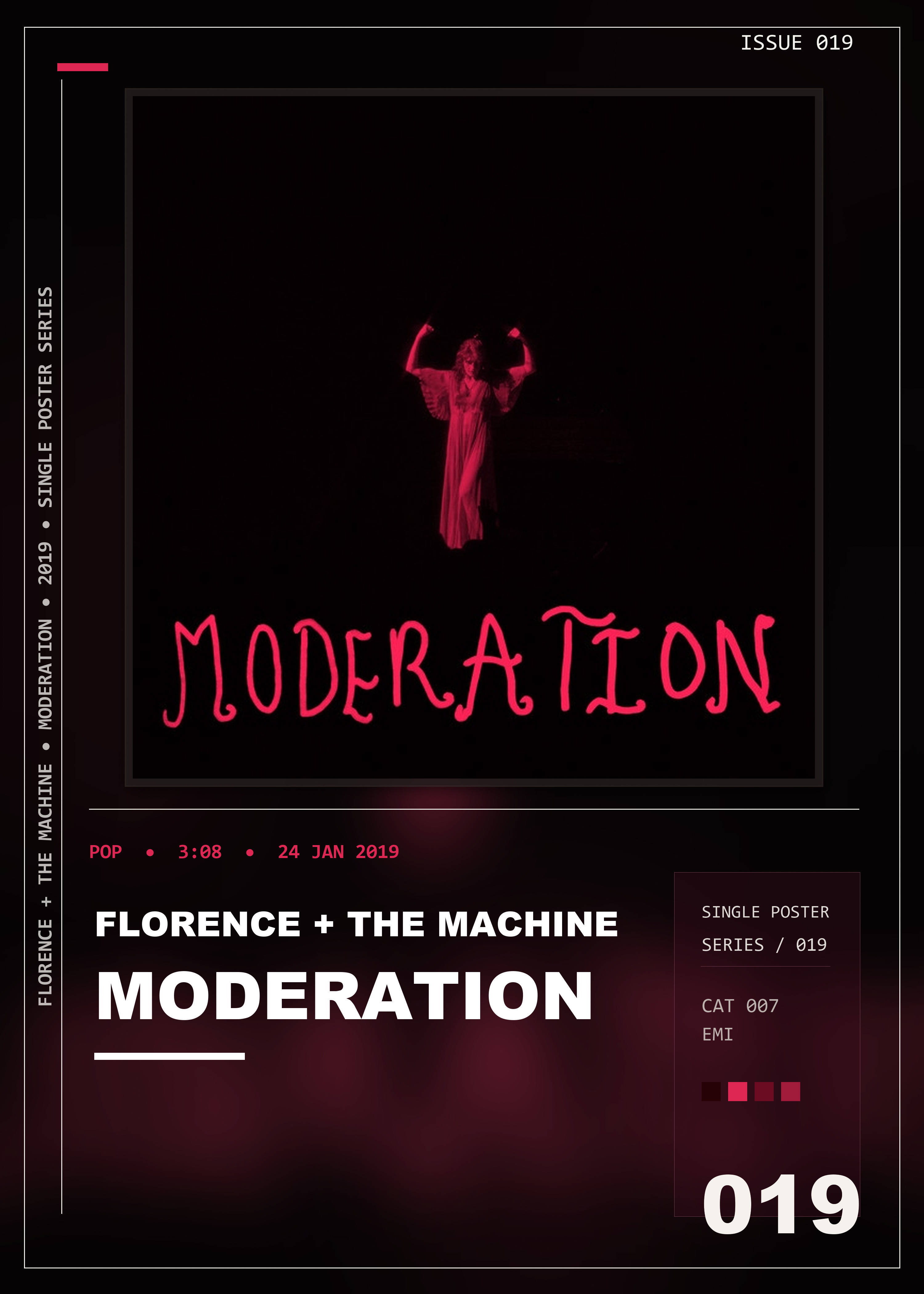 Music poster: Florence The Machine - Moderation