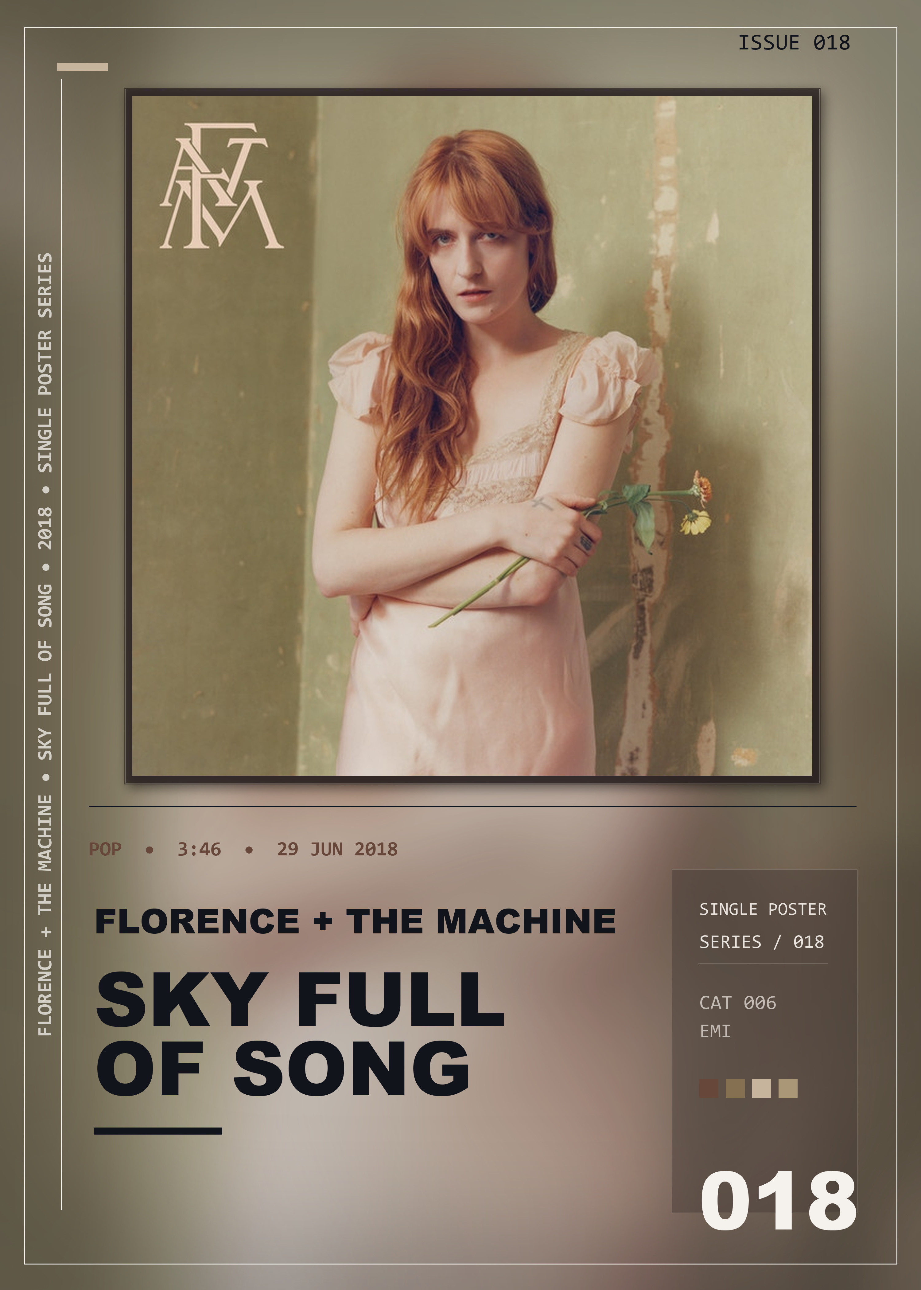 Music poster: Florence The Machine - Sky Full Of Song