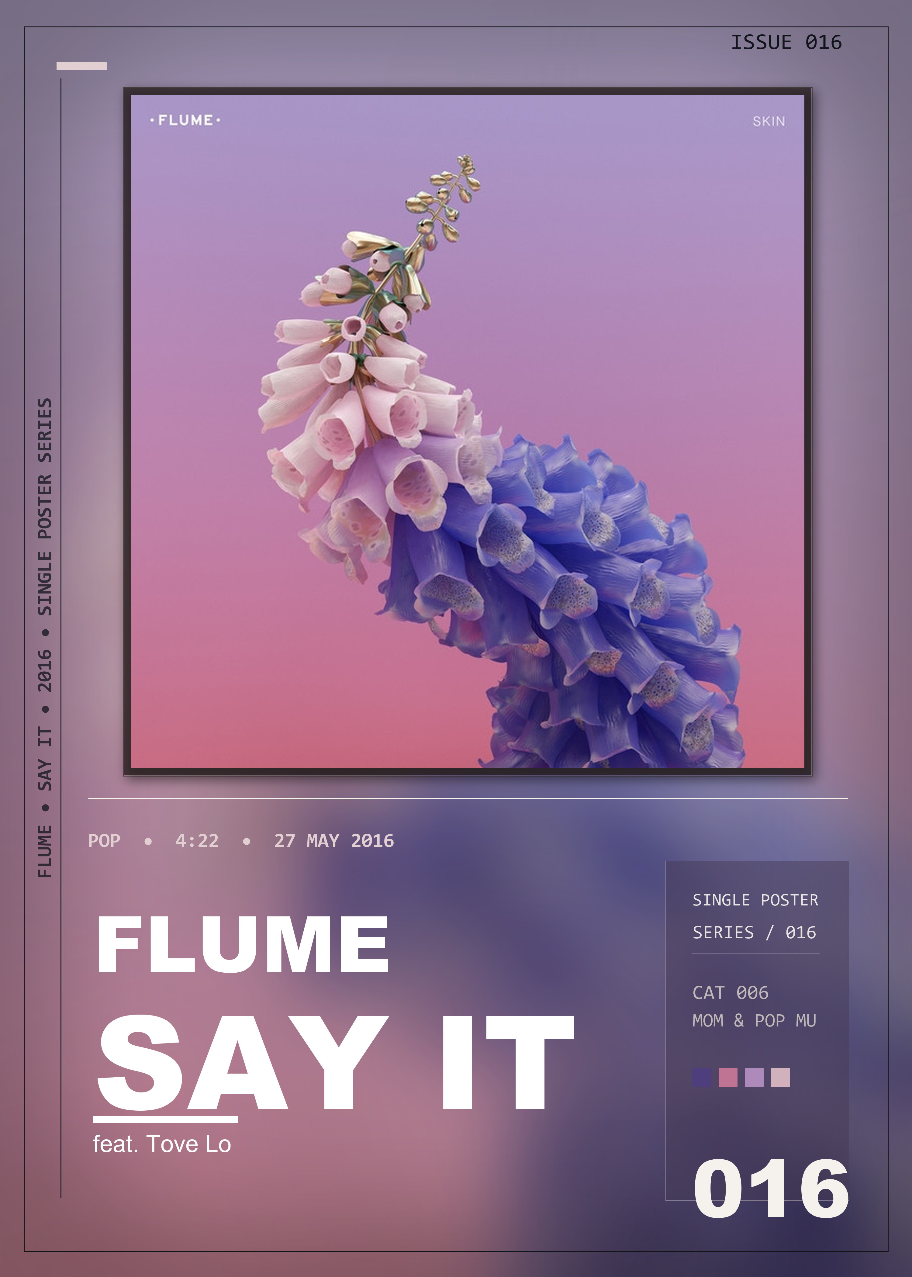 Music poster: Flume - Say It feat Tove Lo