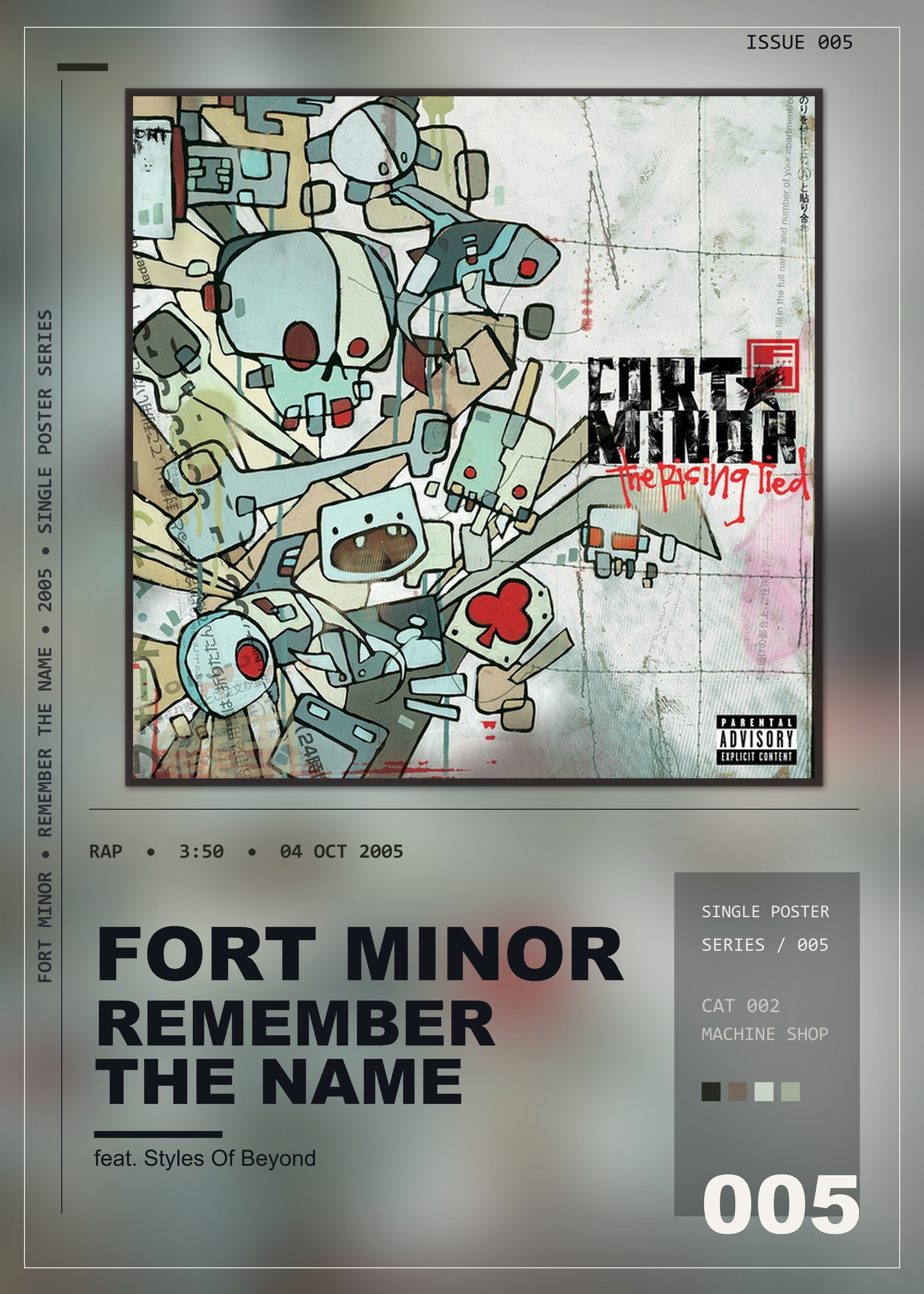 Music poster: Fort Minor - Remember The Name feat Styles Of Beyond