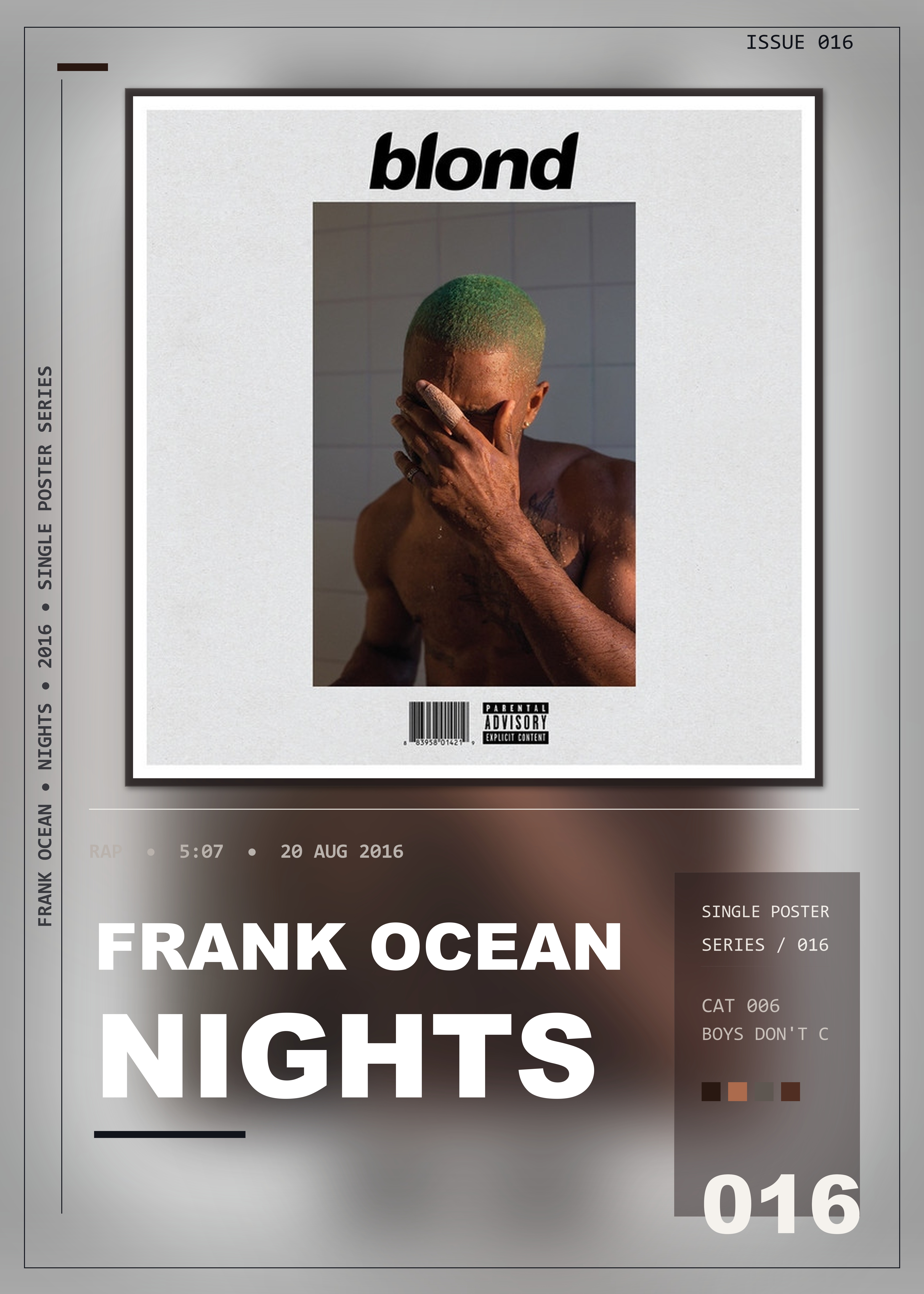 Music poster: Frank Ocean - Nights